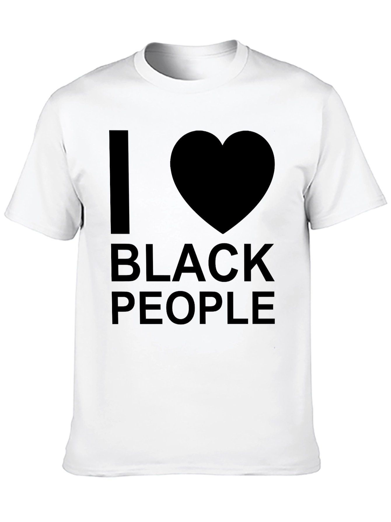 I Heart Black People T-Shirt - Black Graphic Tee
