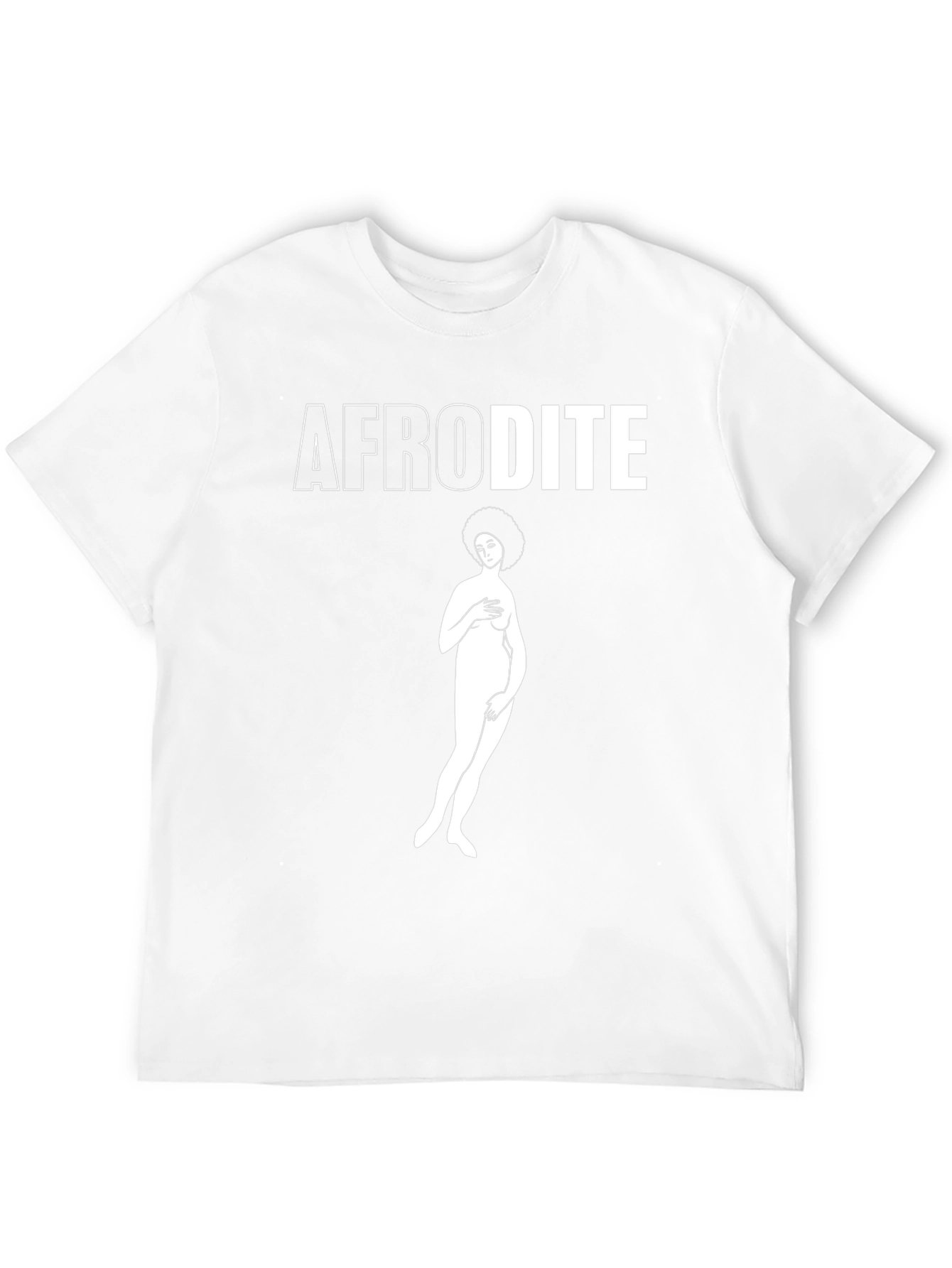 Afrodite Graphic Tee - Black Cotton Unisex Shirt