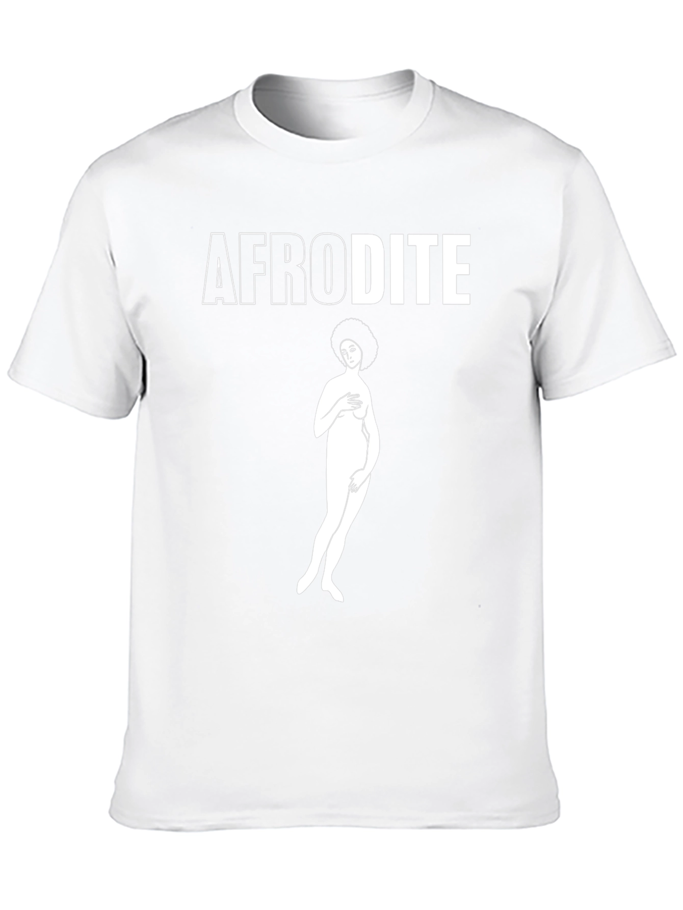 Afrodite Graphic Tee - Black Cotton Unisex Shirt
