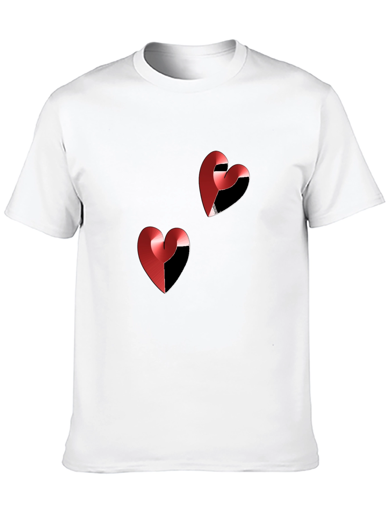 Heart Graphic Tee - Stylish Black Casual T-Shirt