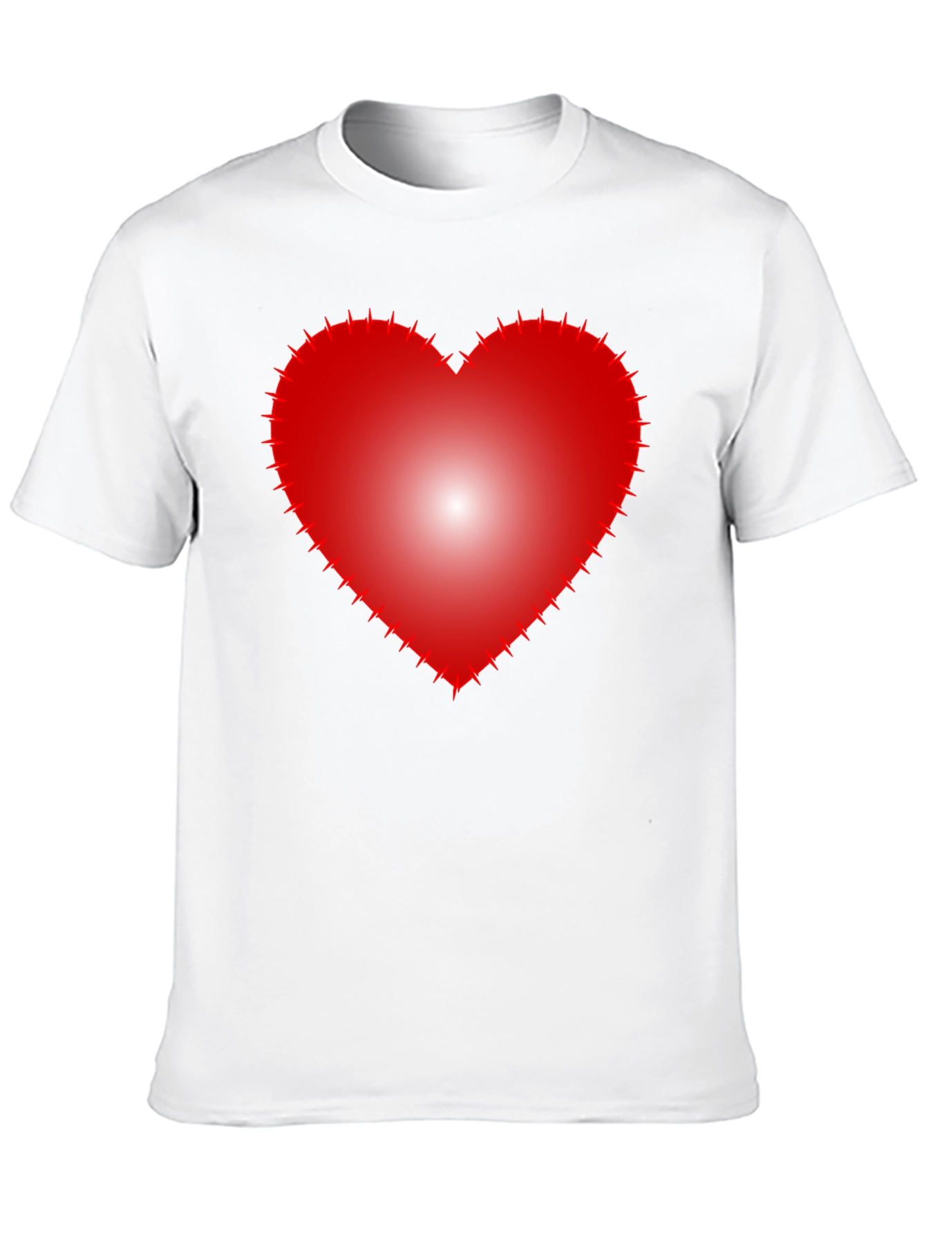 Heart with Thorns Graphic Black T-Shirt