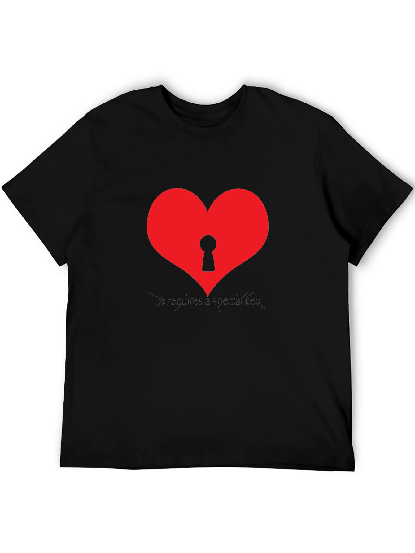 Heart with Keyhole Graphic T-Shirt