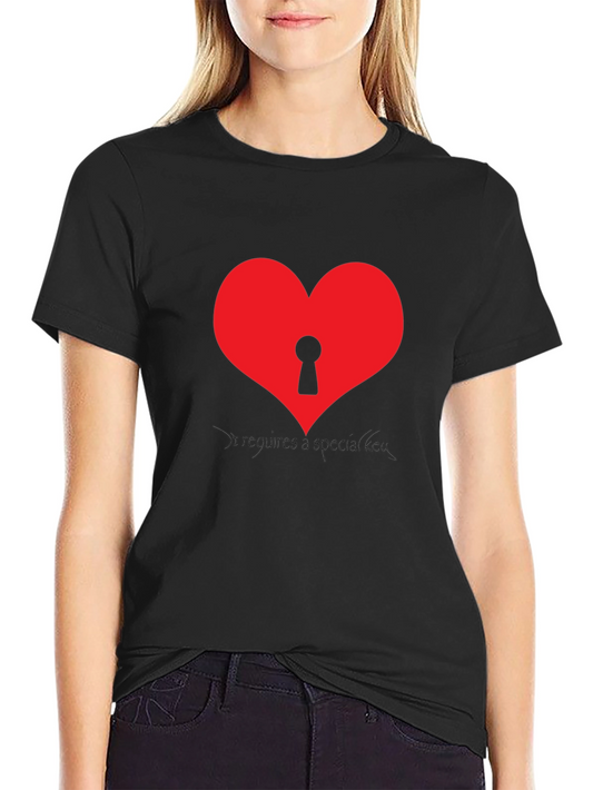 Heart with Keyhole Graphic T-Shirt