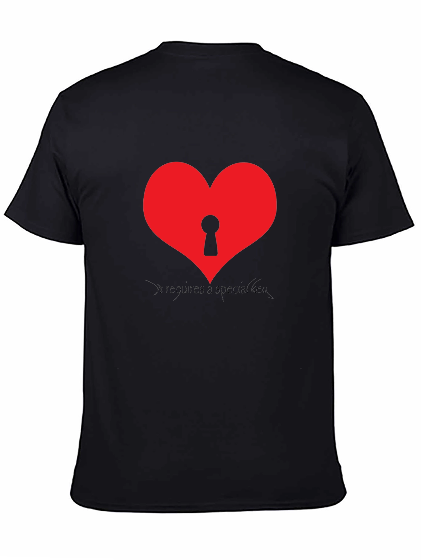 Heart with Keyhole Graphic T-Shirt