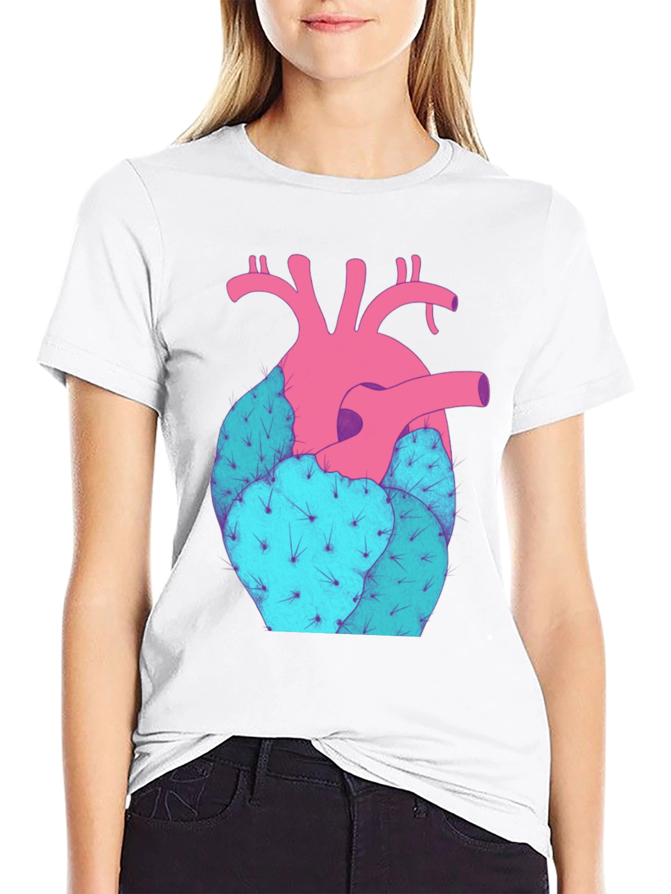 Heart Cactus Graphic Tee - Unisex