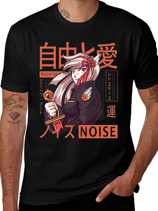 Anime Girl Sword T-Shirt - Japanese Style Graphic Tee