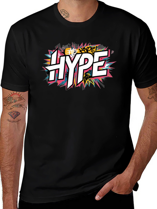 Hype Graphic Print Black T-Shirt