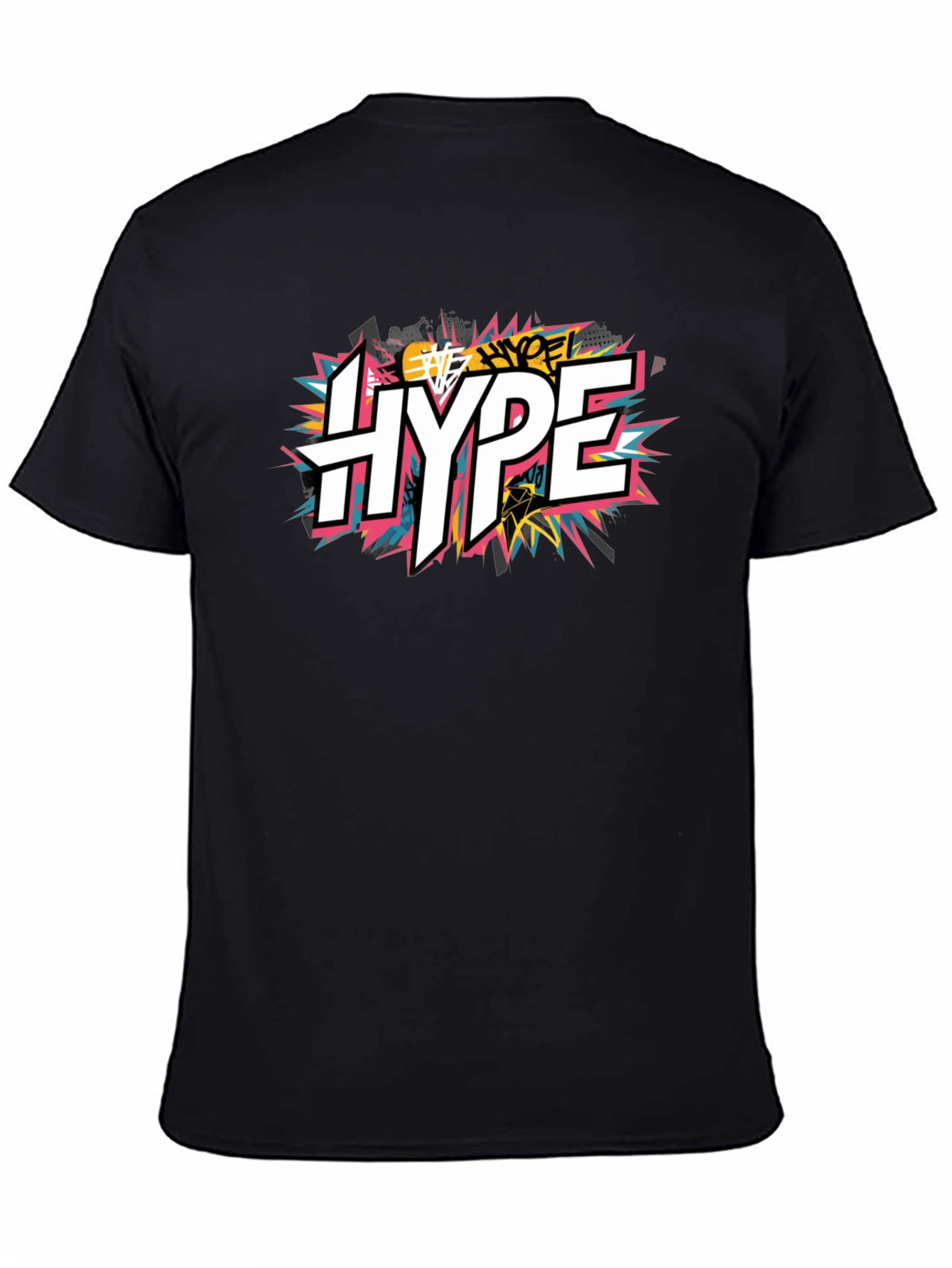 Hype Graphic Print Black T-Shirt