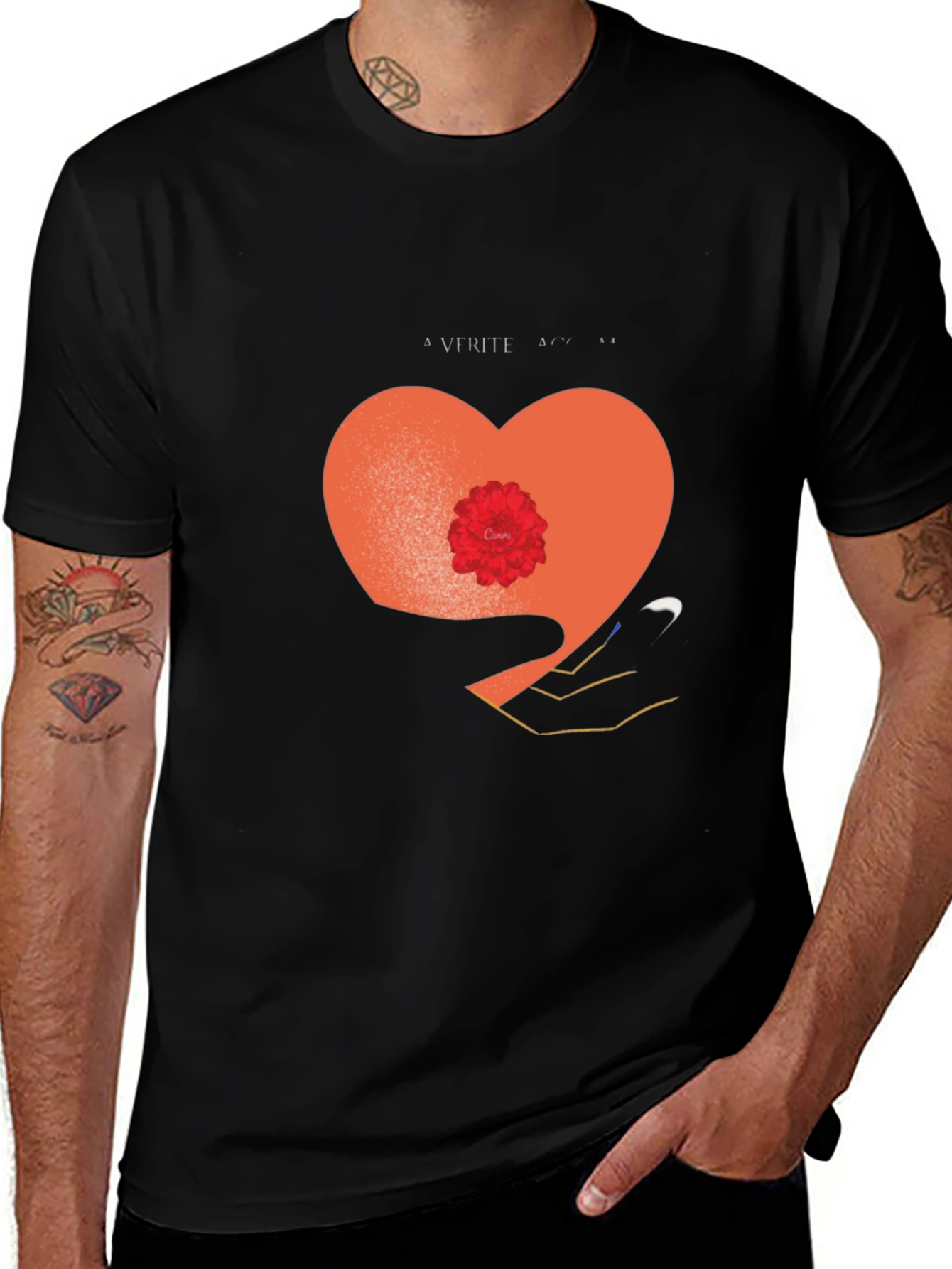 Heart Graphic Tee - Stylish and Unique Design