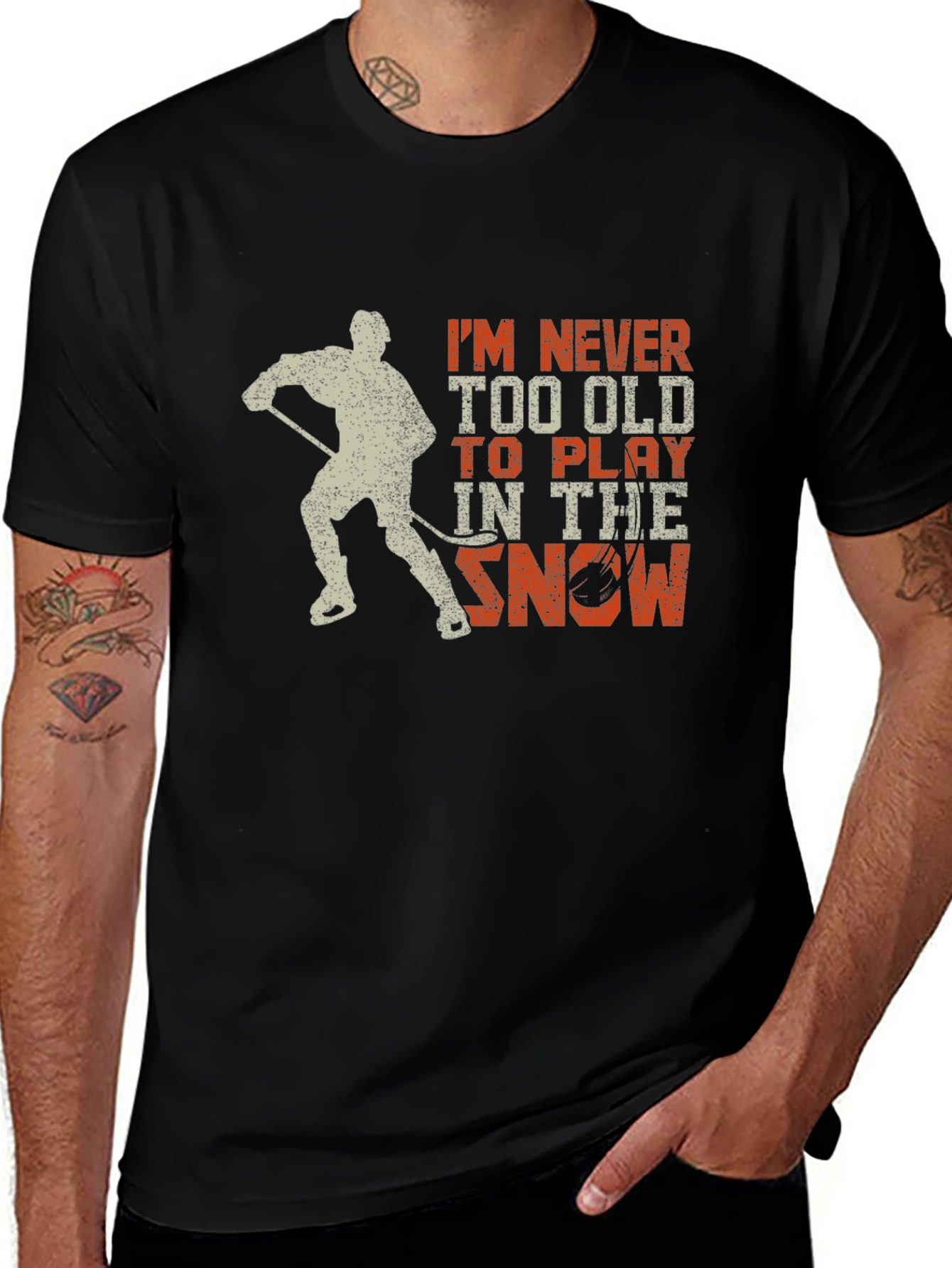 Hockey Never Too Old to Play T-Shirt
