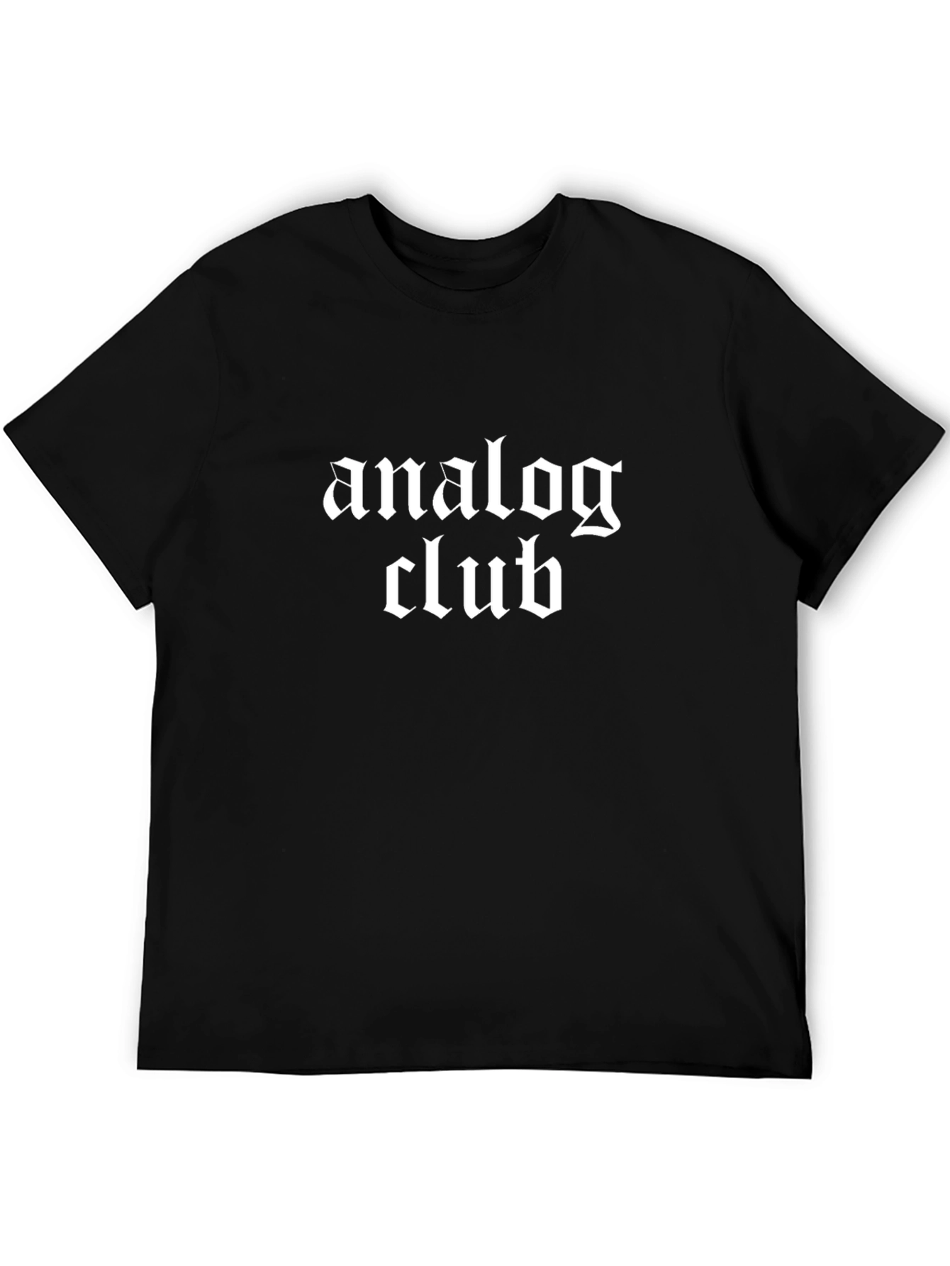 Analog Club T-Shirt - Black Graphic Tee
