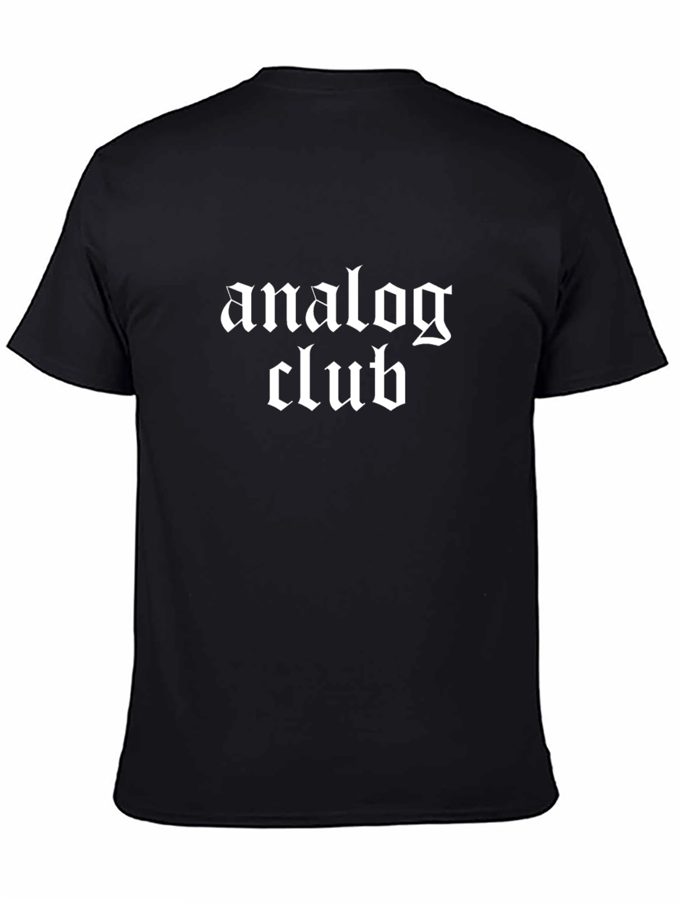 Analog Club T-Shirt - Black Graphic Tee