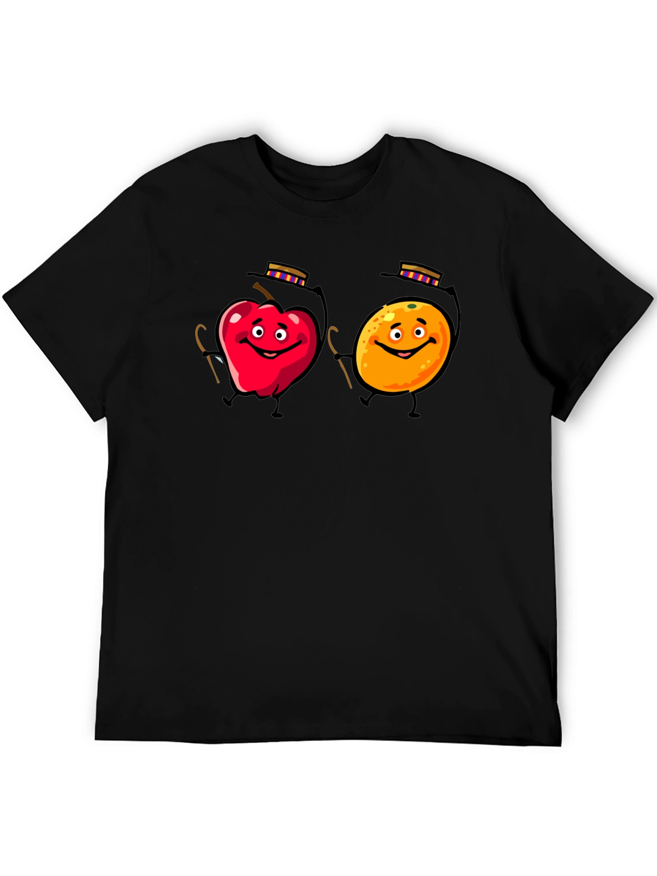 Apple & Orange Cartoon T-Shirt