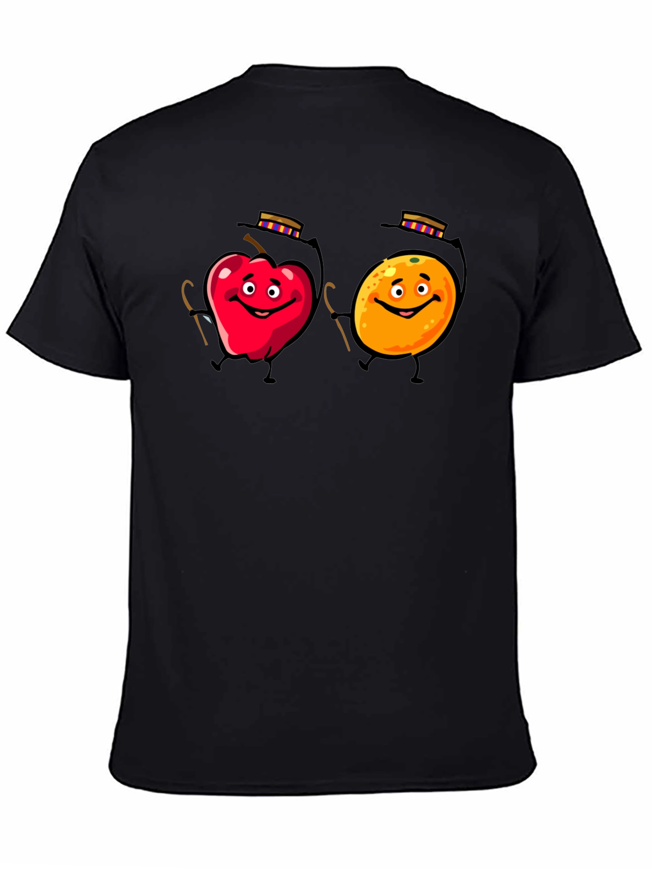 Apple & Orange Cartoon T-Shirt