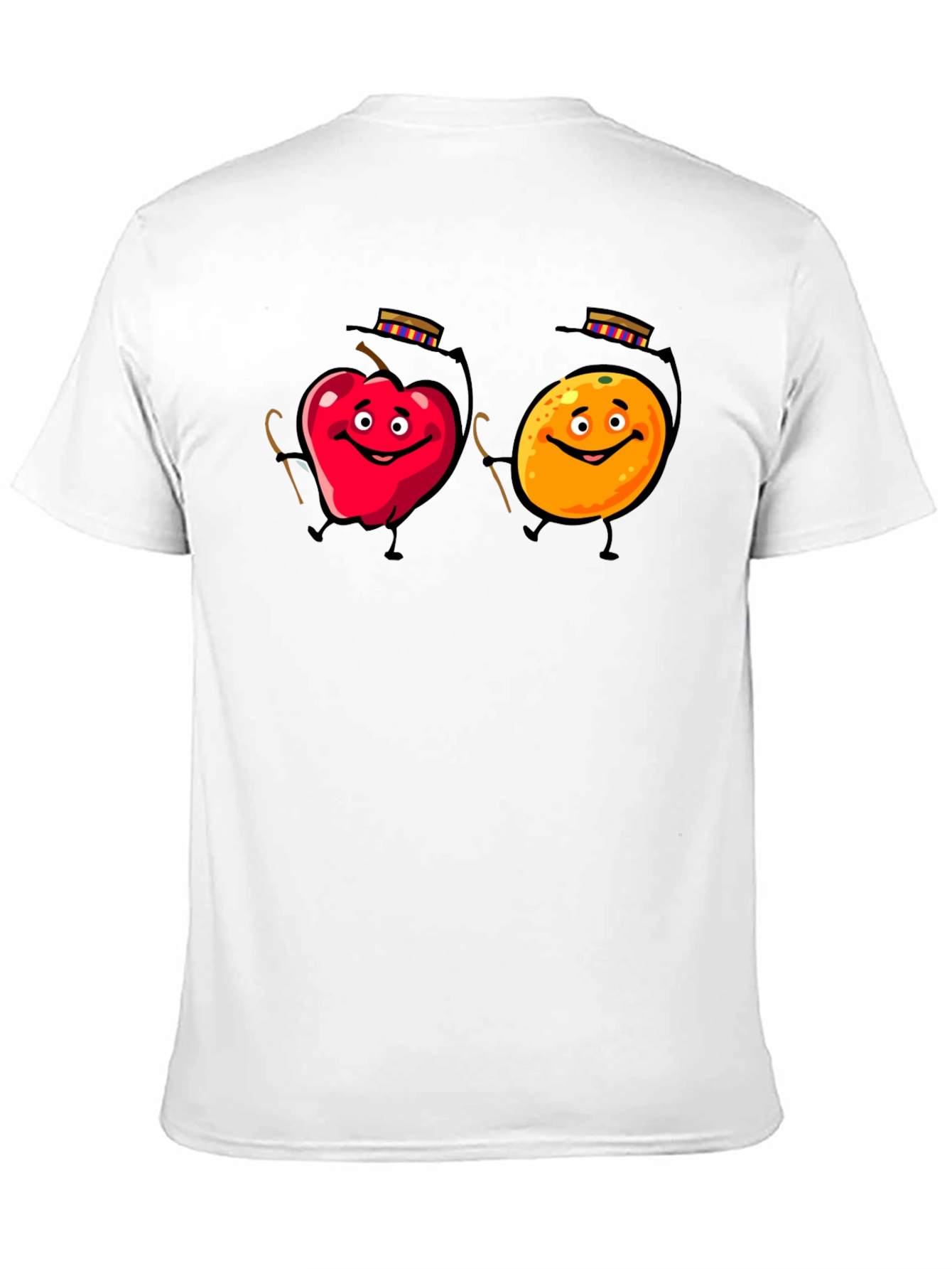 Apple & Orange Cartoon T-Shirt