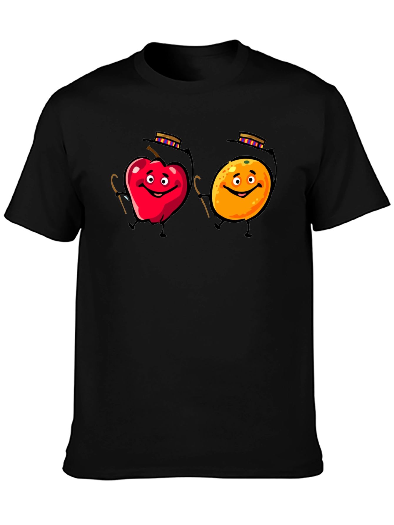 Apple & Orange Cartoon T-Shirt