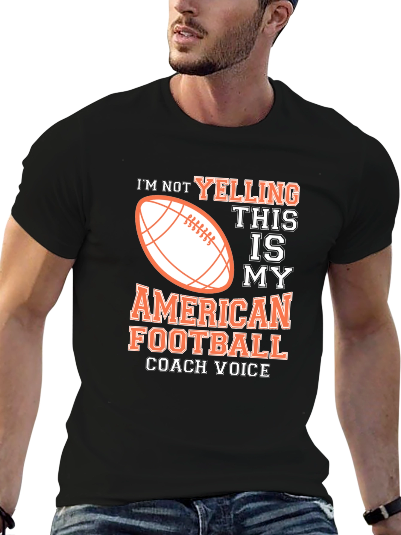 American Football Coach Voice Graphic T-Shirt
