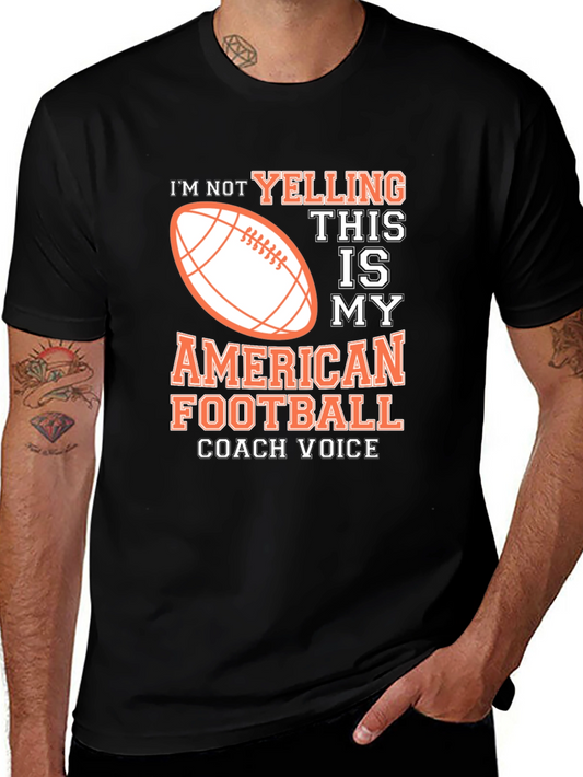 American Football Coach Voice Graphic T-Shirt