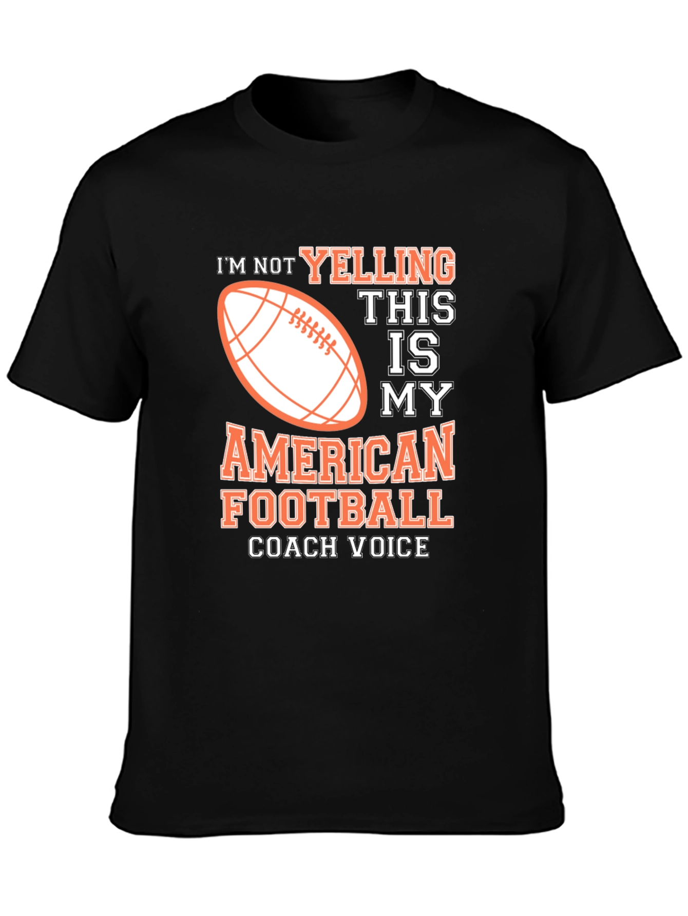 American Football Coach Voice Graphic T-Shirt