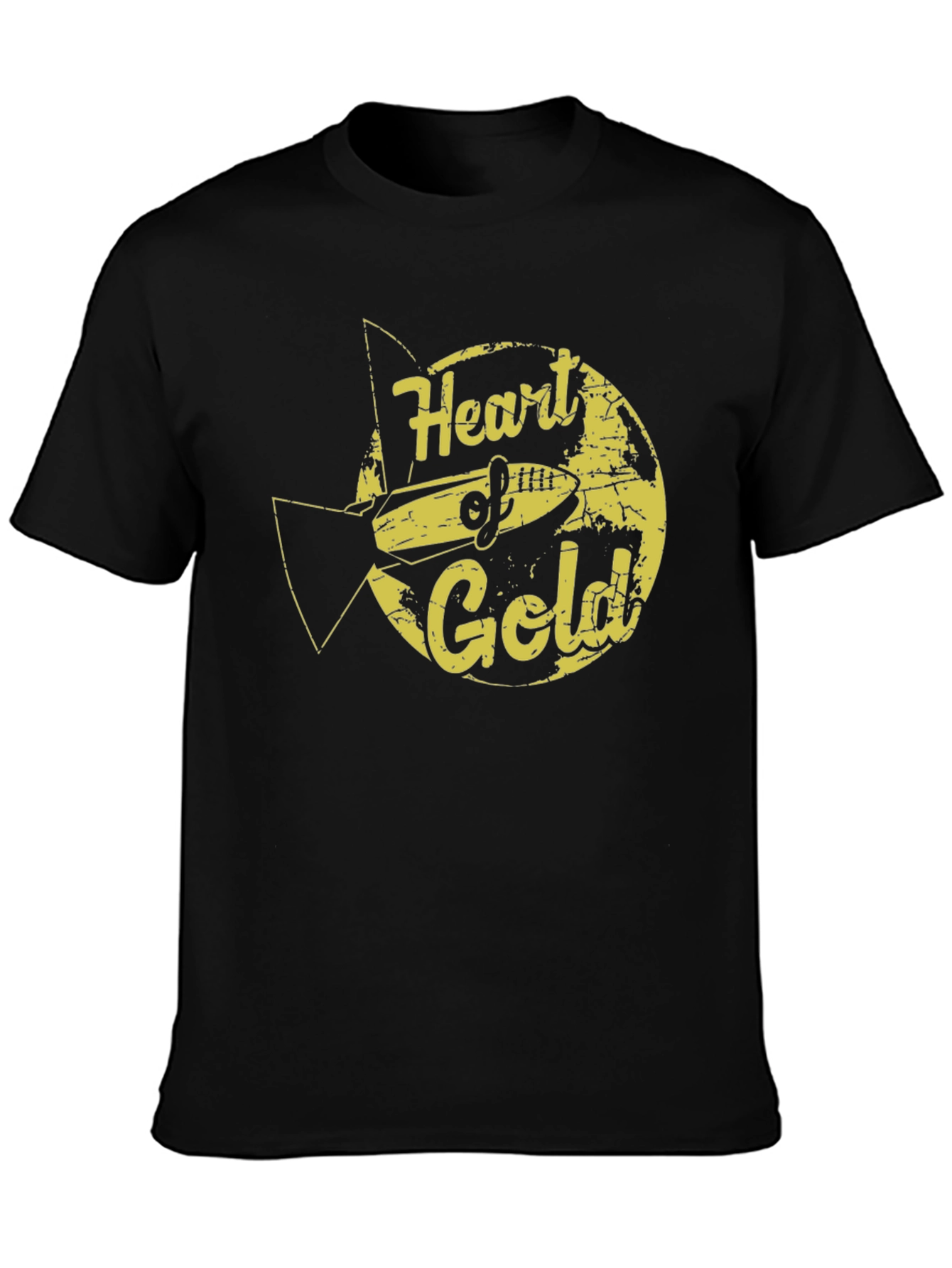Heart of Gold Graphic Tee - Retro Sci-Fi Style