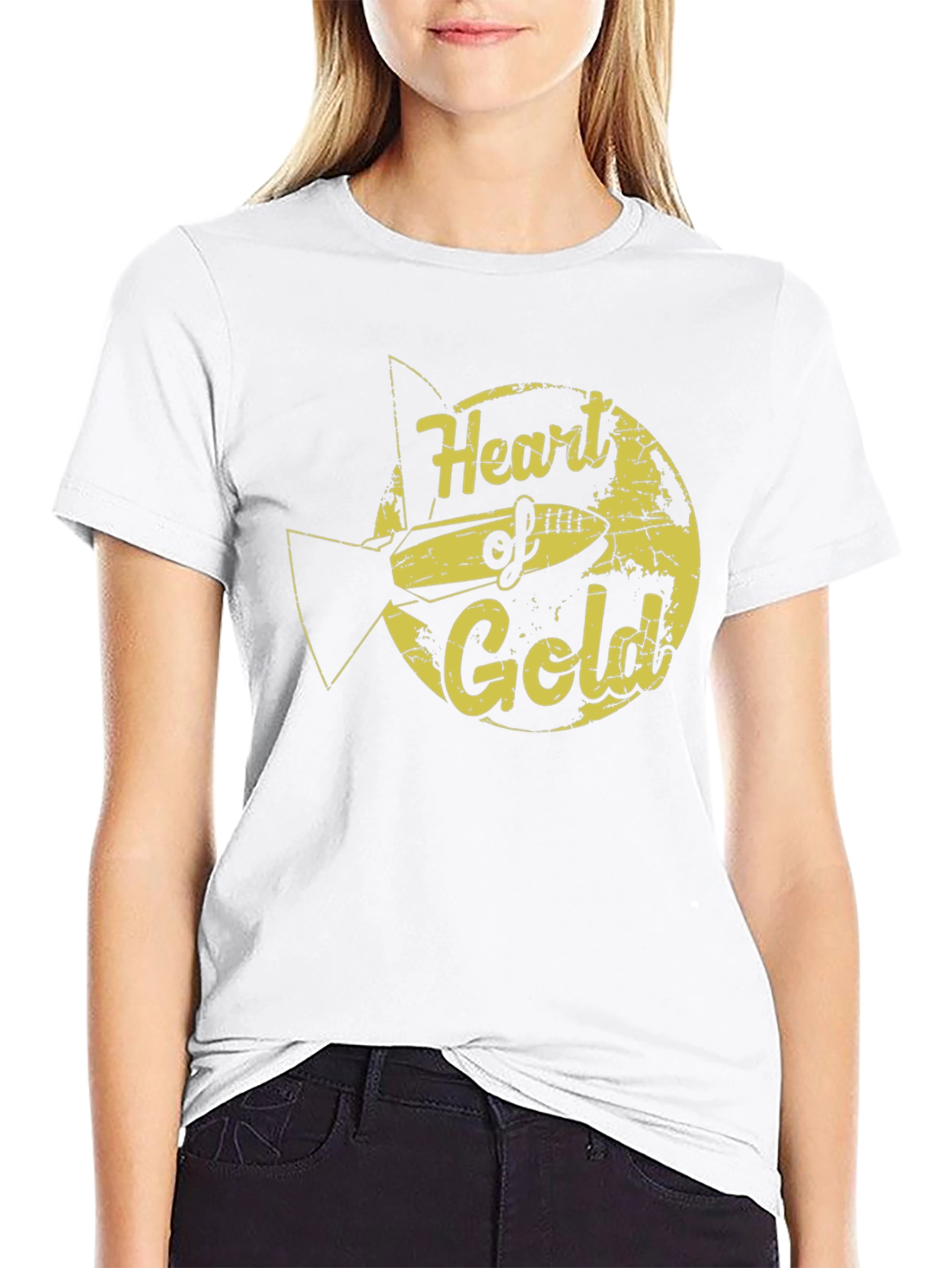 Heart of Gold Graphic Tee - Retro Sci-Fi Style