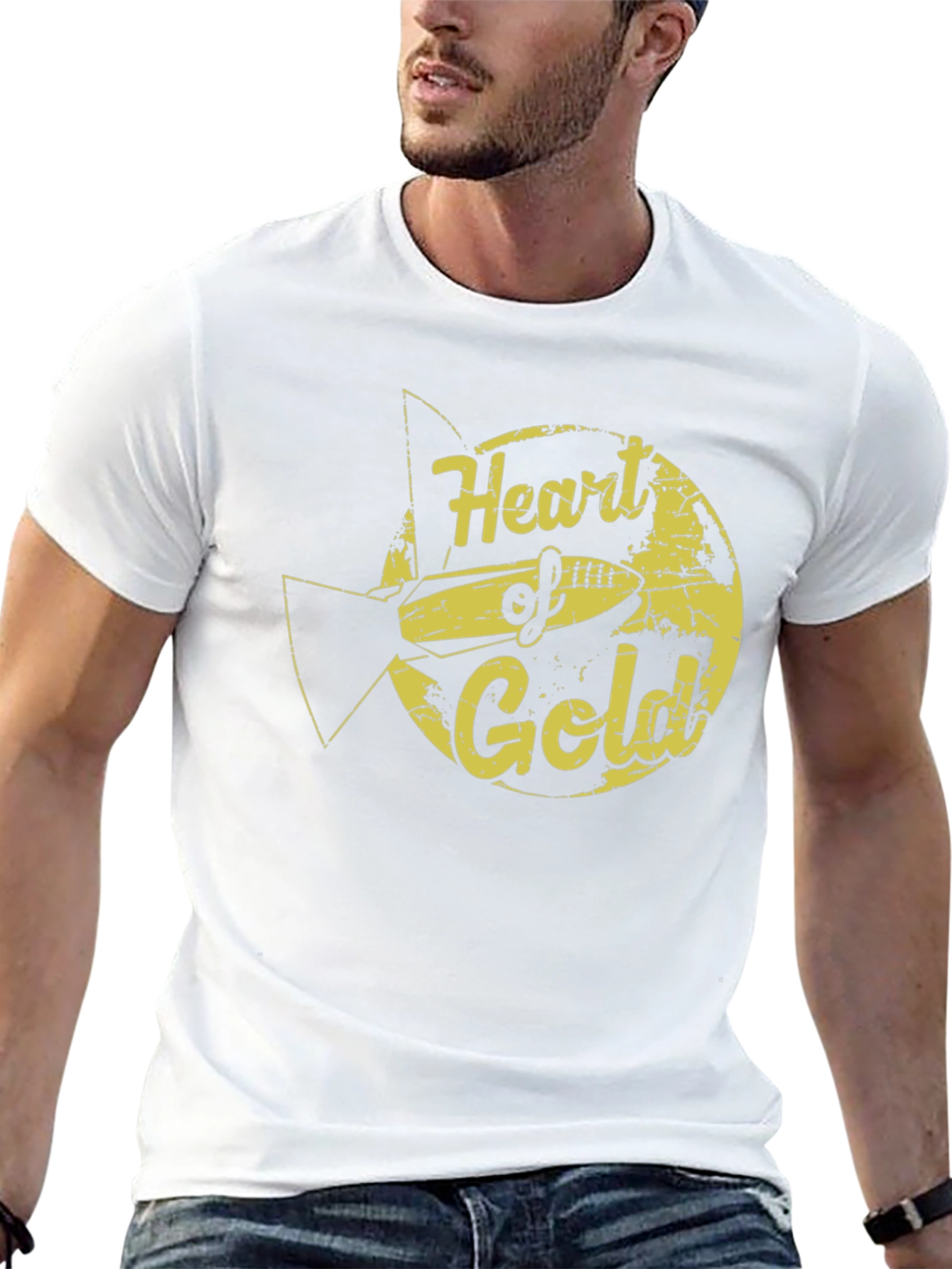 Heart of Gold Graphic Tee - Retro Sci-Fi Style