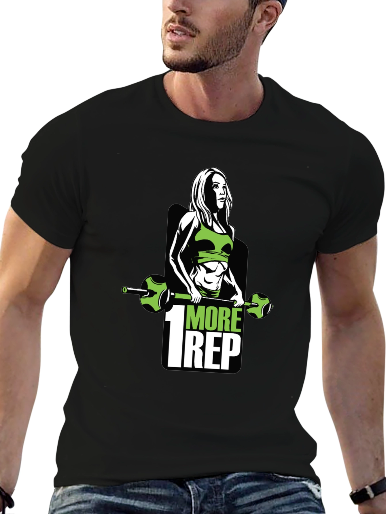 1 More Rep Fitness Graphic T-Shirt