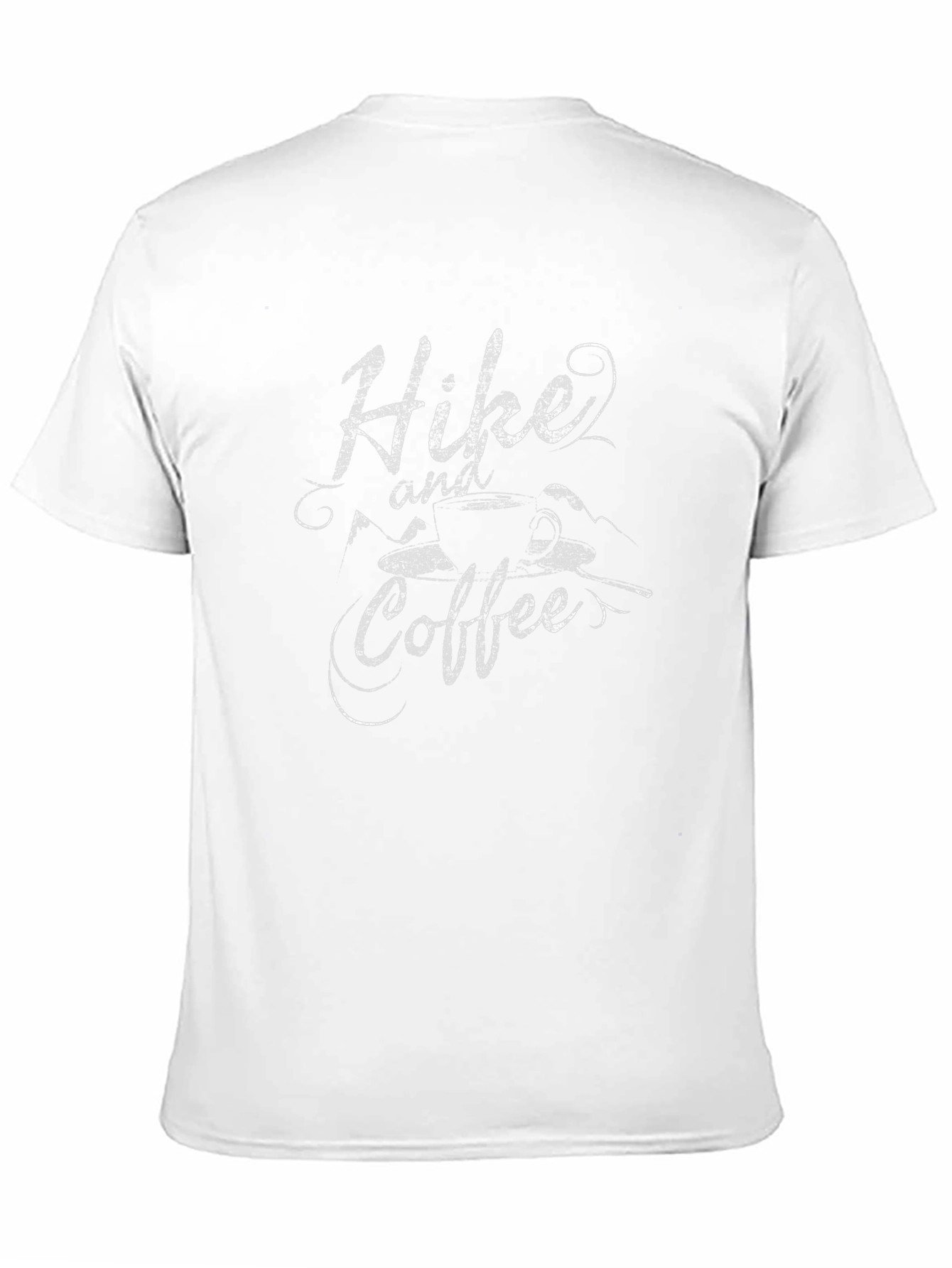 Hike and Coffee Black Graphic Tee