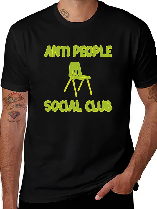 Anti People Social Club Graphic Tee - Novelty T-Shirt