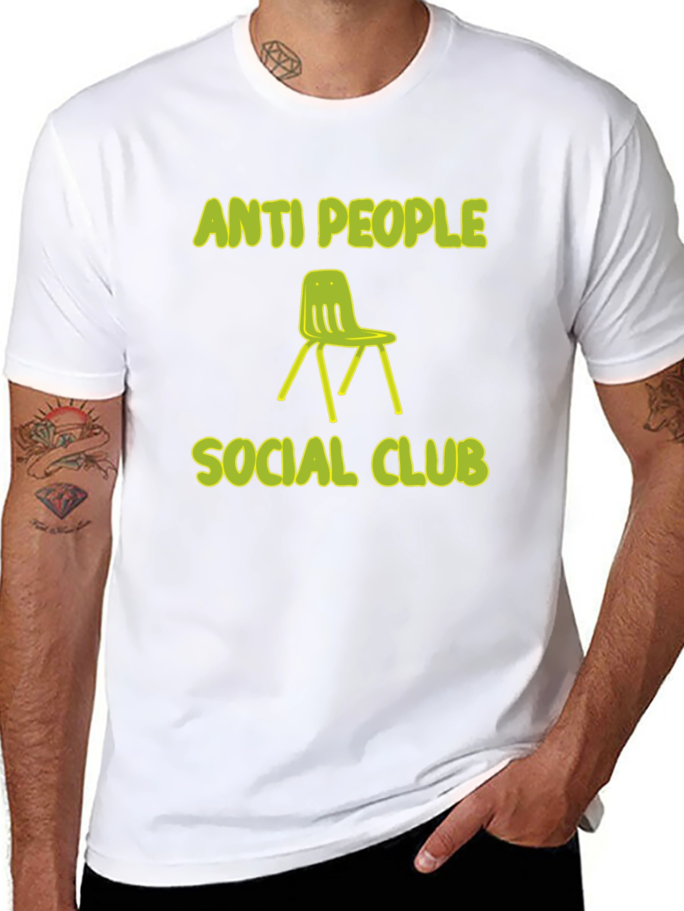 Anti People Social Club Graphic Tee - Novelty T-Shirt
