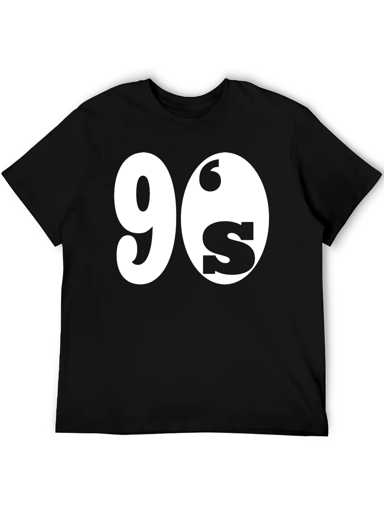90s Throwback Graphic Tee - Black