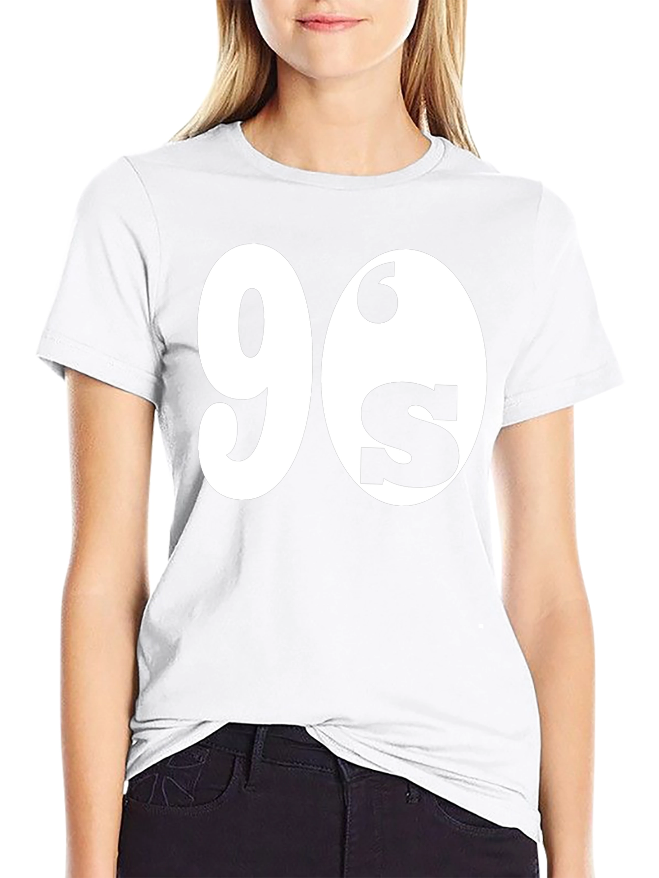90s Throwback Graphic Tee - Black