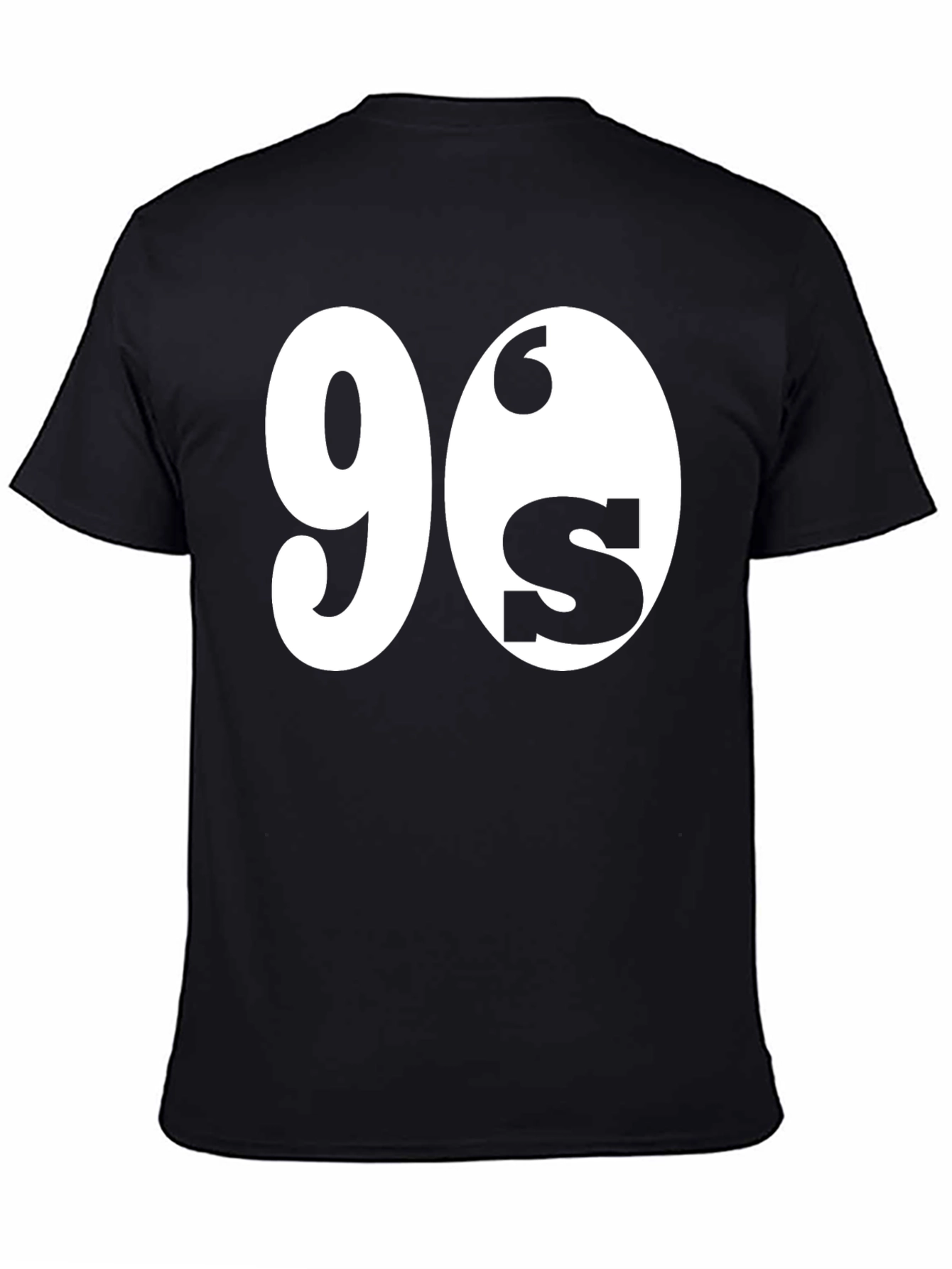 90s Throwback Graphic Tee - Black