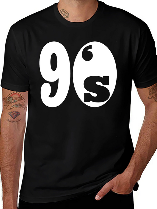 90s Throwback Graphic Tee - Black