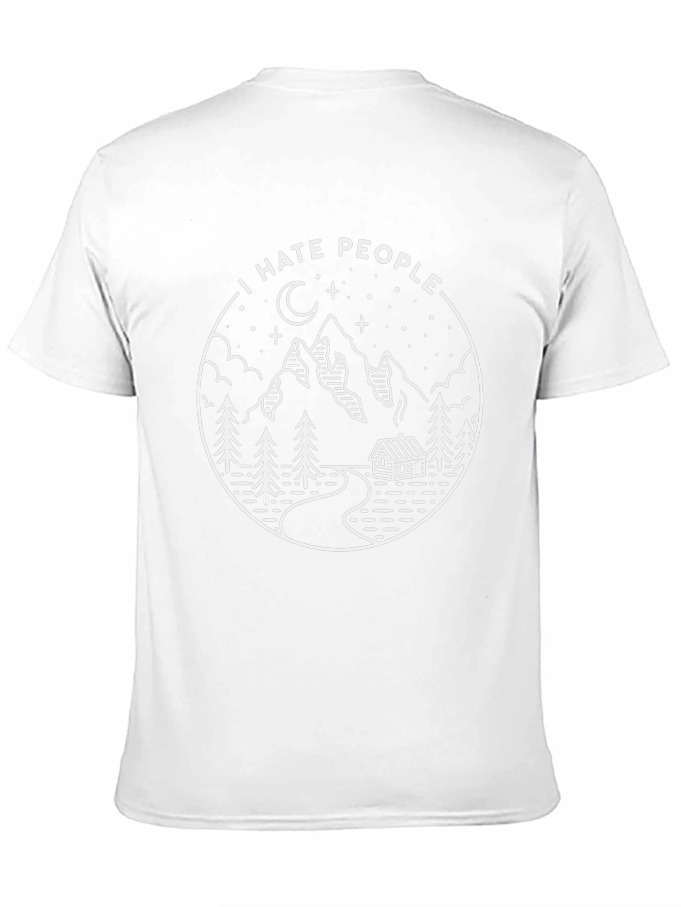 I Hate People Graphic Tee - Mountain Scene