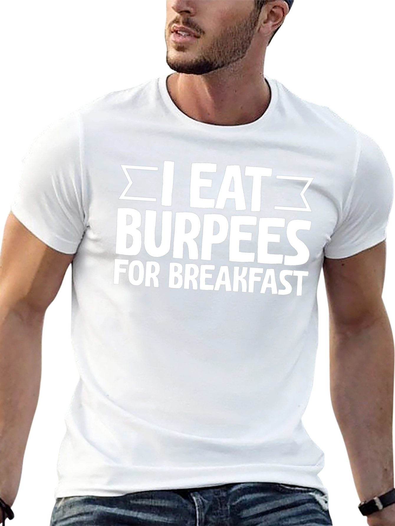 I Eat Burpees For Breakfast Graphic Tee