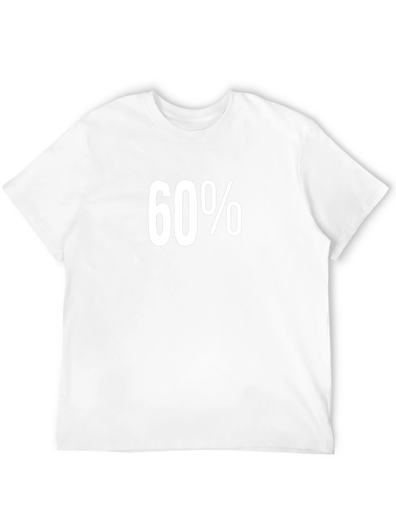 60 Percent Graphic Tee - Black Cotton Shirt