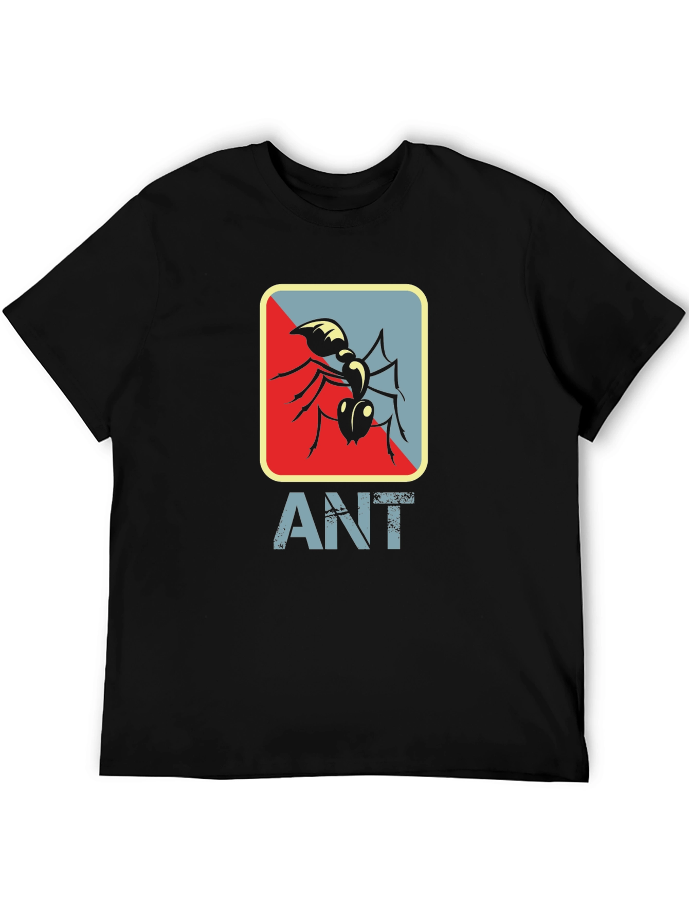 Ant Graphic Tee - Stylish Mens Black T-Shirt