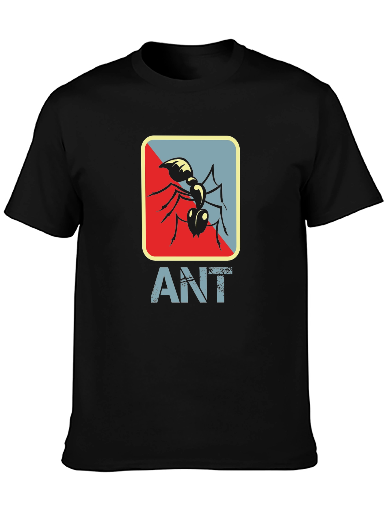 Ant Graphic Tee - Stylish Mens Black T-Shirt