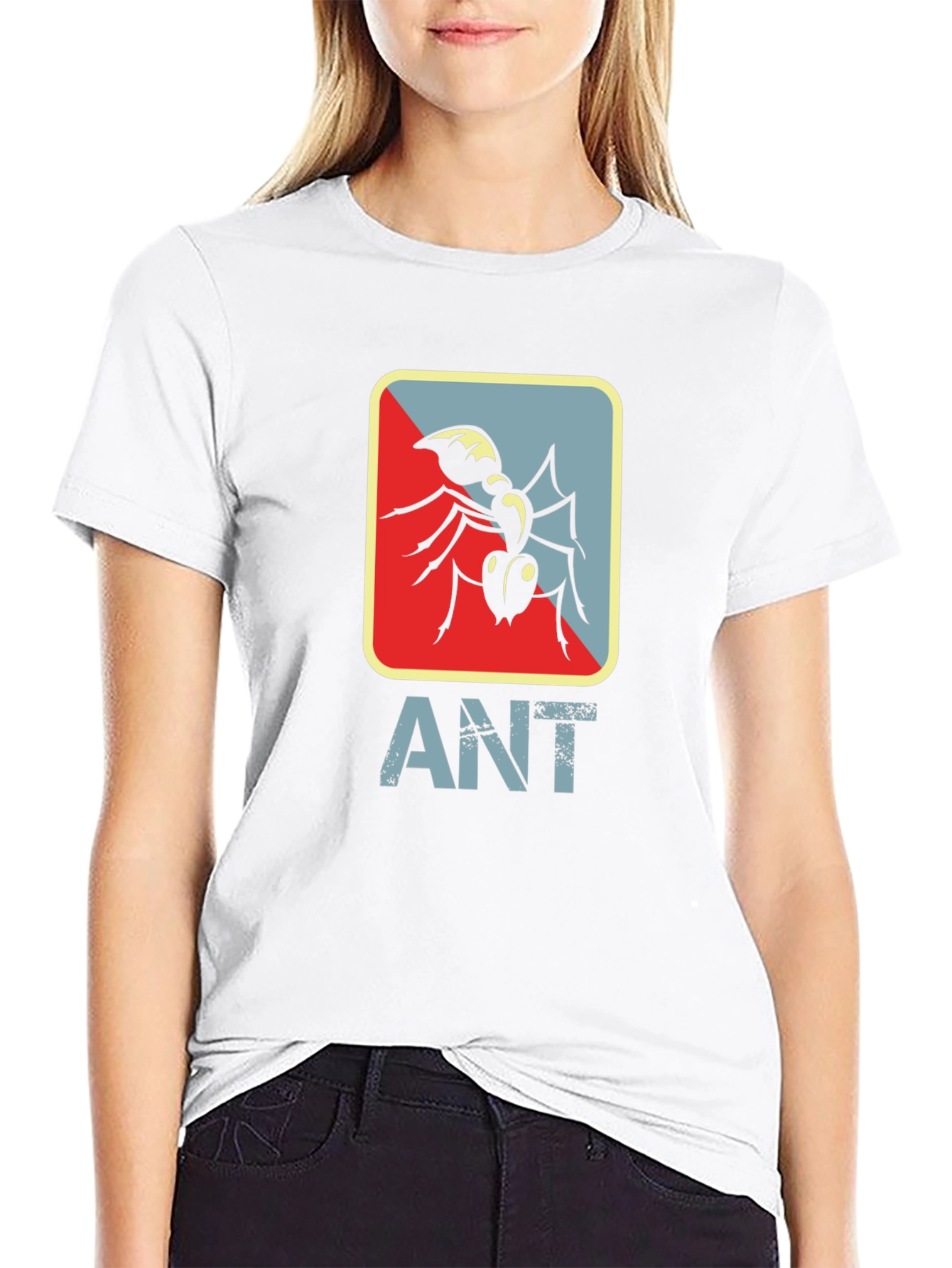 Ant Graphic Tee - Stylish Mens Black T-Shirt