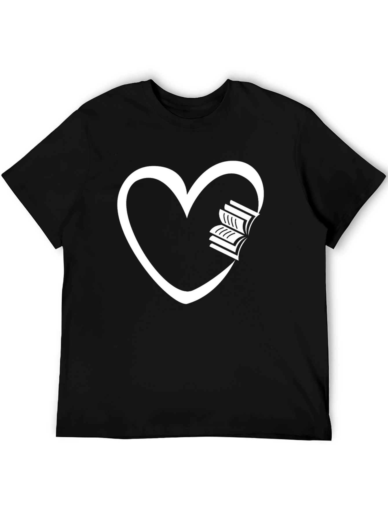 Heart Books Graphic Tee - Love Reading!