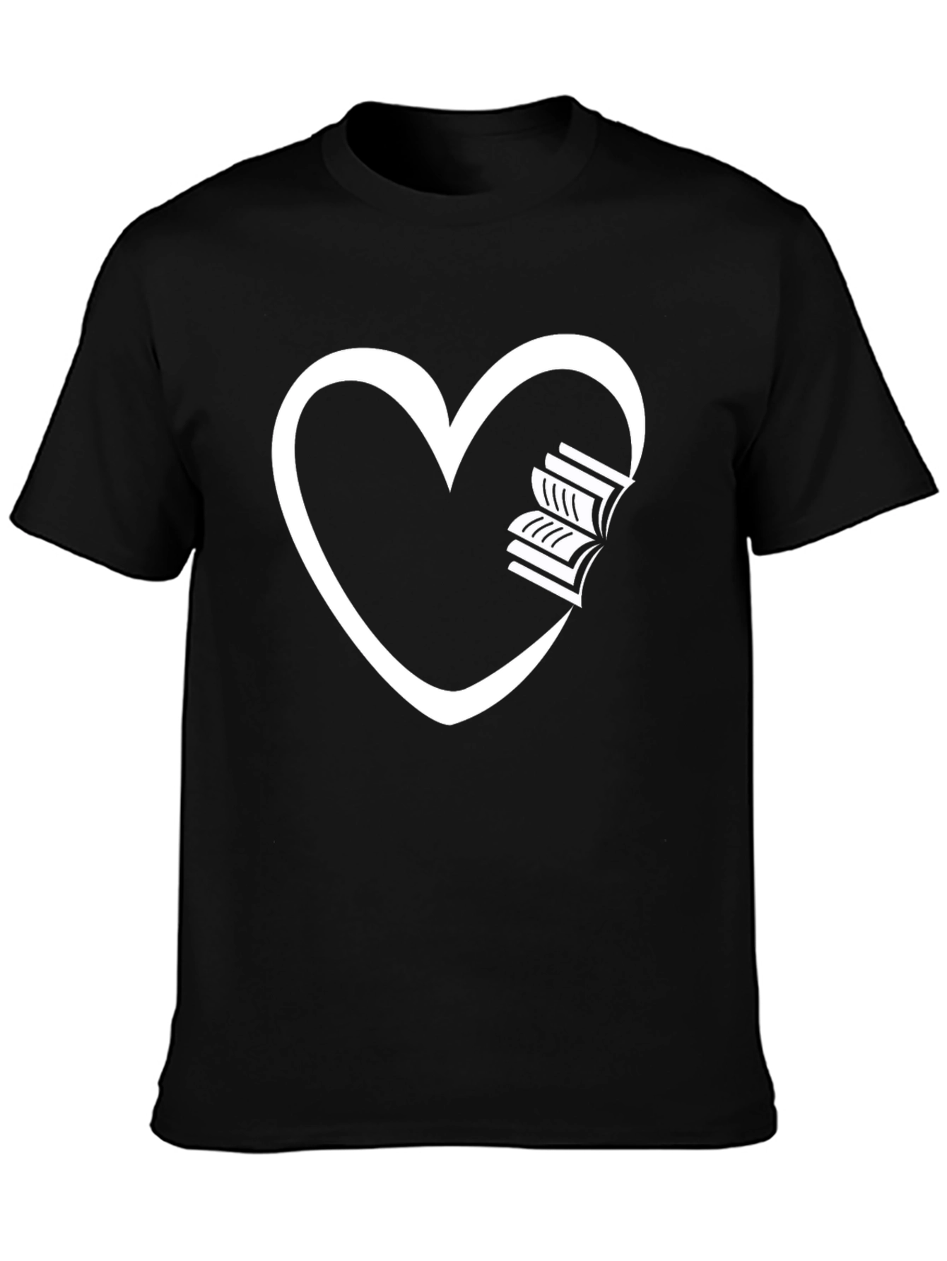 Heart Books Graphic Tee - Love Reading!