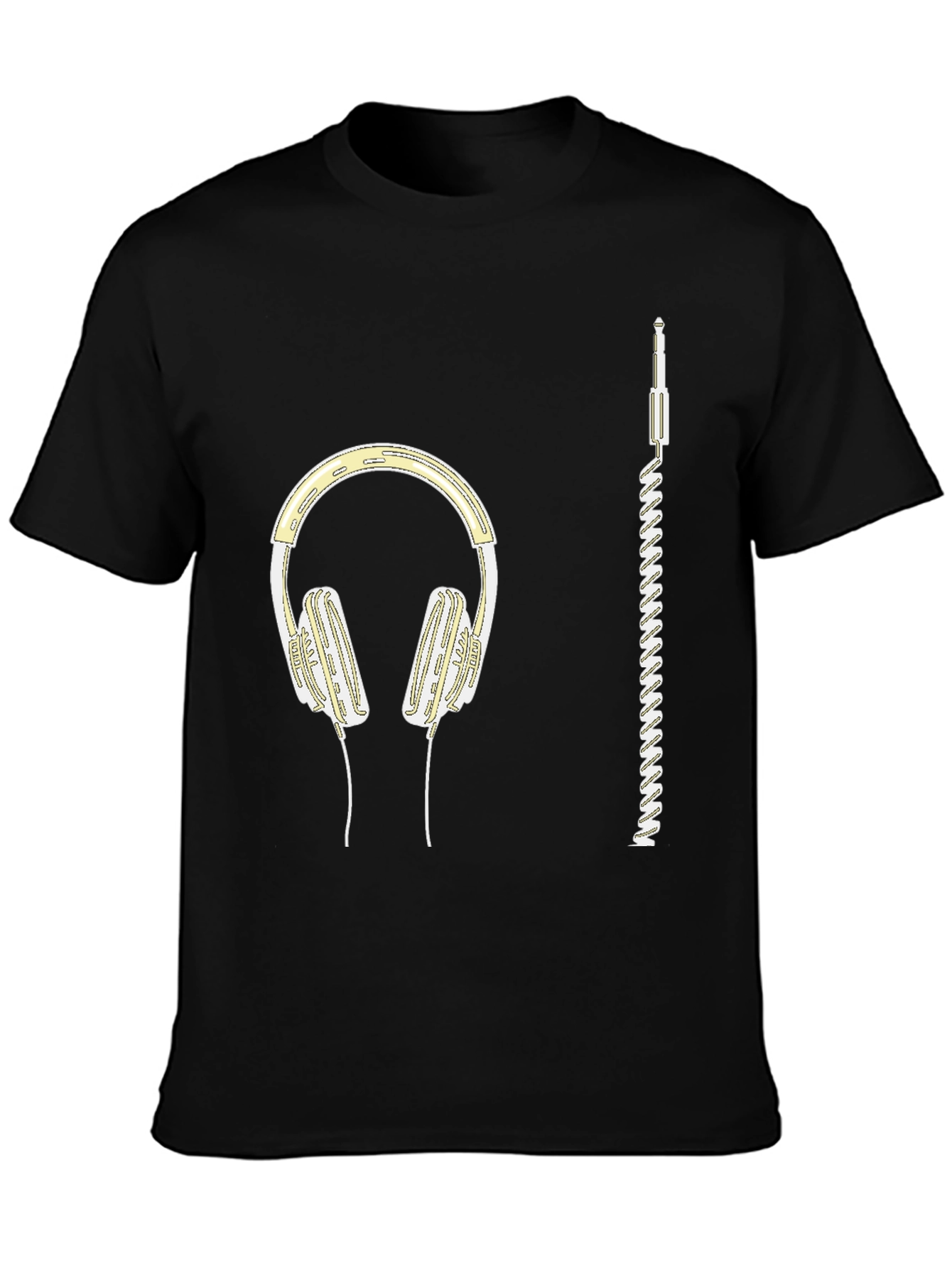 Headphones Graphic Tee - Music Lover Shirt