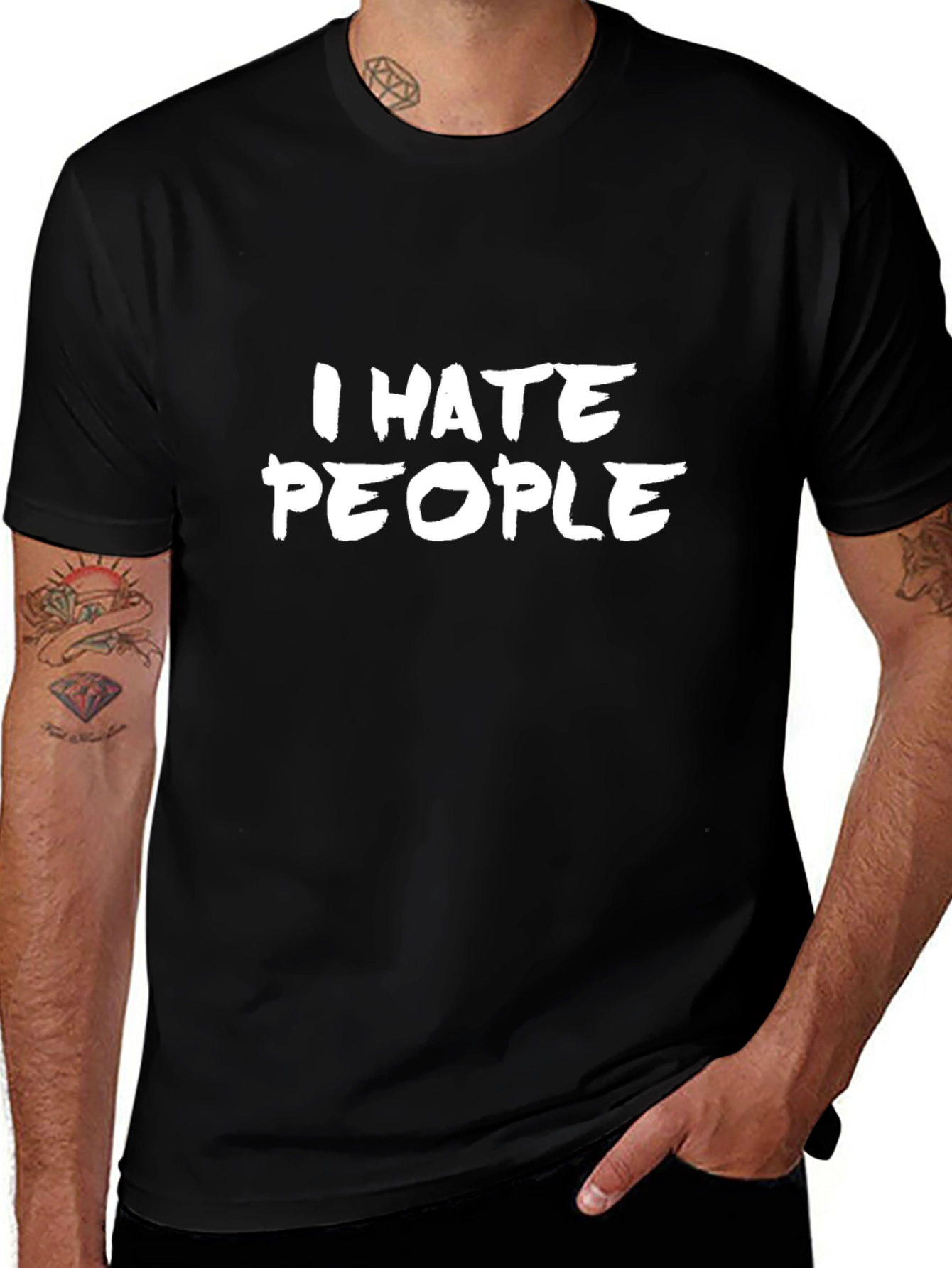 I Hate People Graphic T-Shirt - Bold Statement Tee