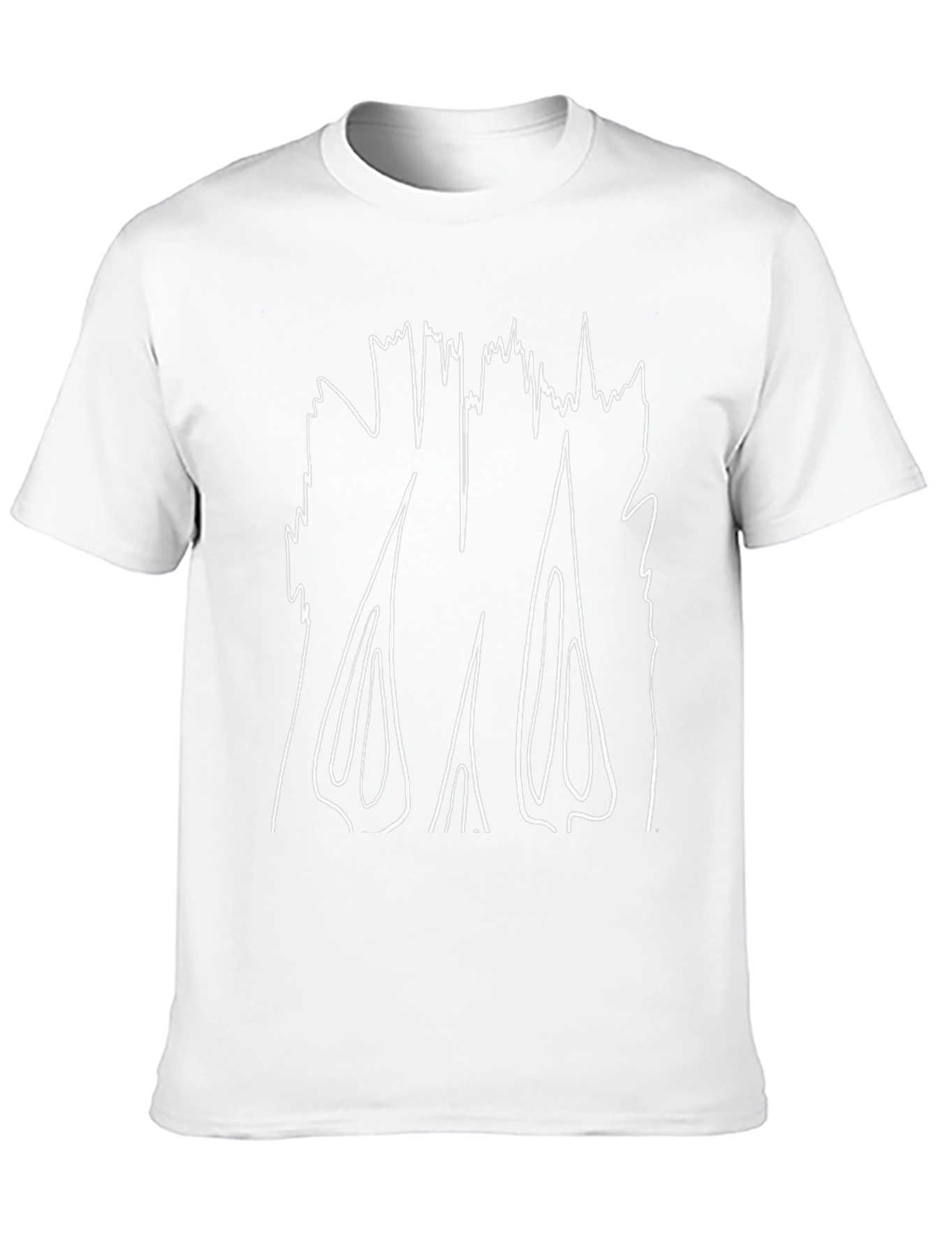Abstract Graphic Tee - Modern Design Black T-Shirt