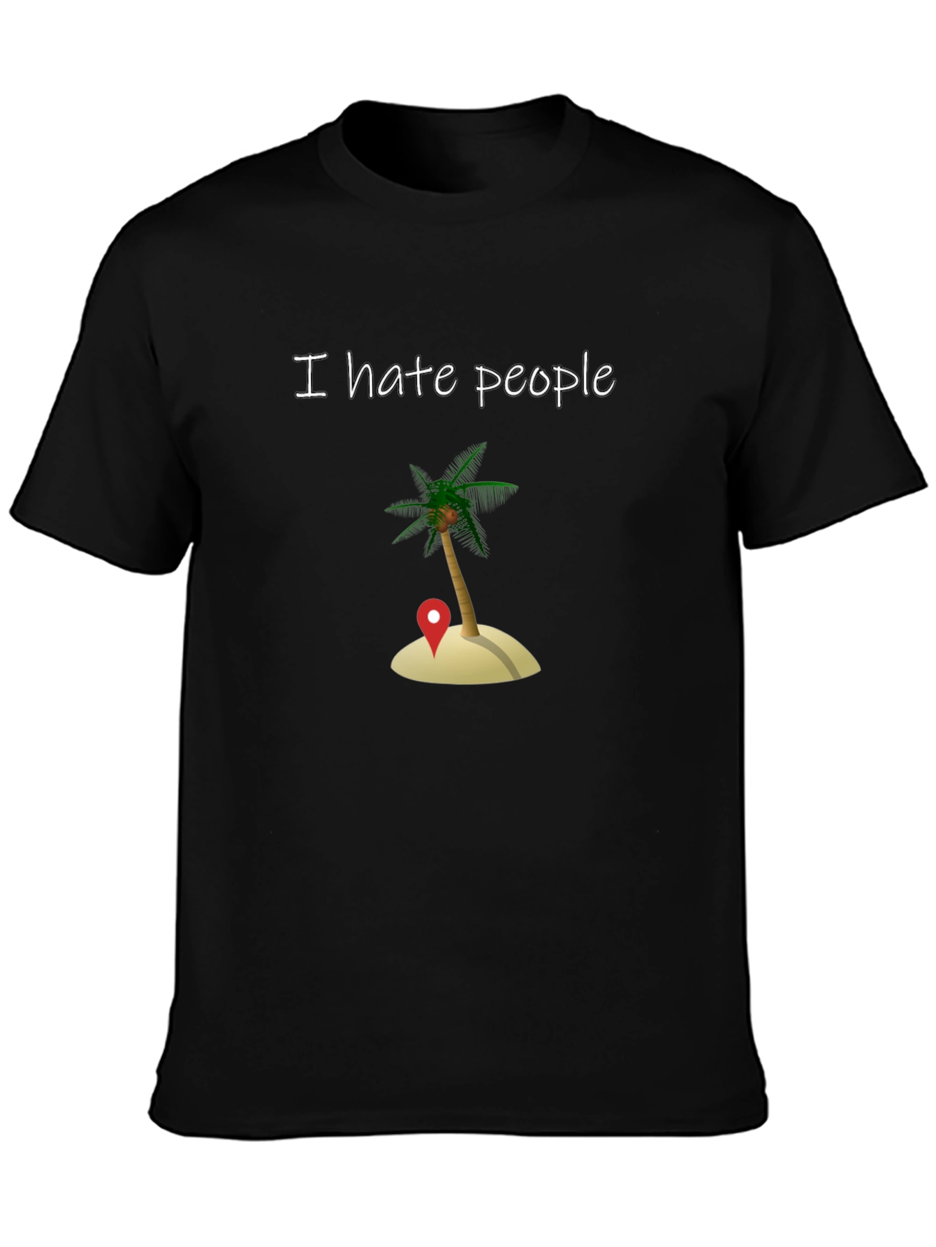 I Hate People Island Graphic T-Shirt