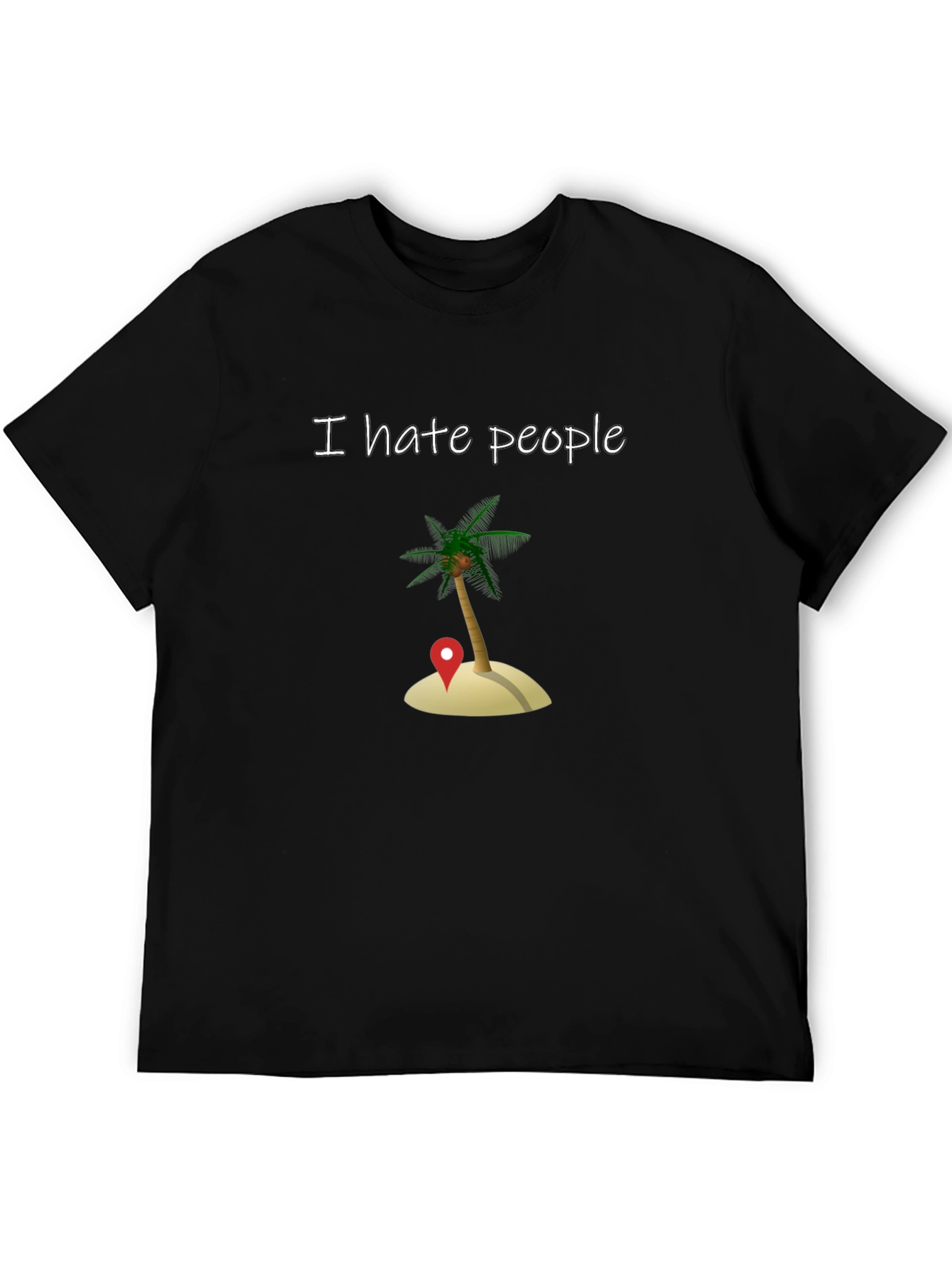 I Hate People Island Graphic T-Shirt