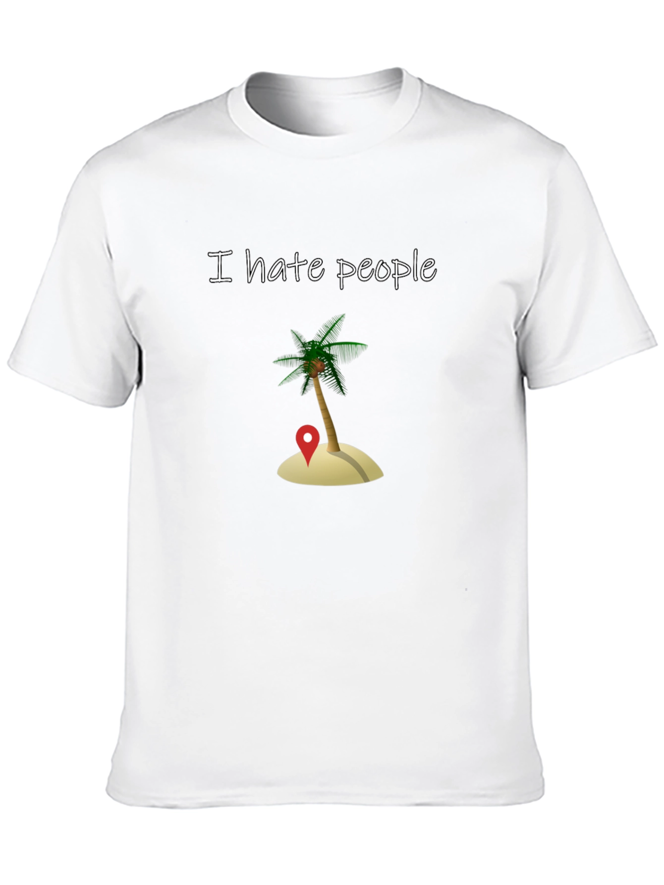 I Hate People Island Graphic T-Shirt