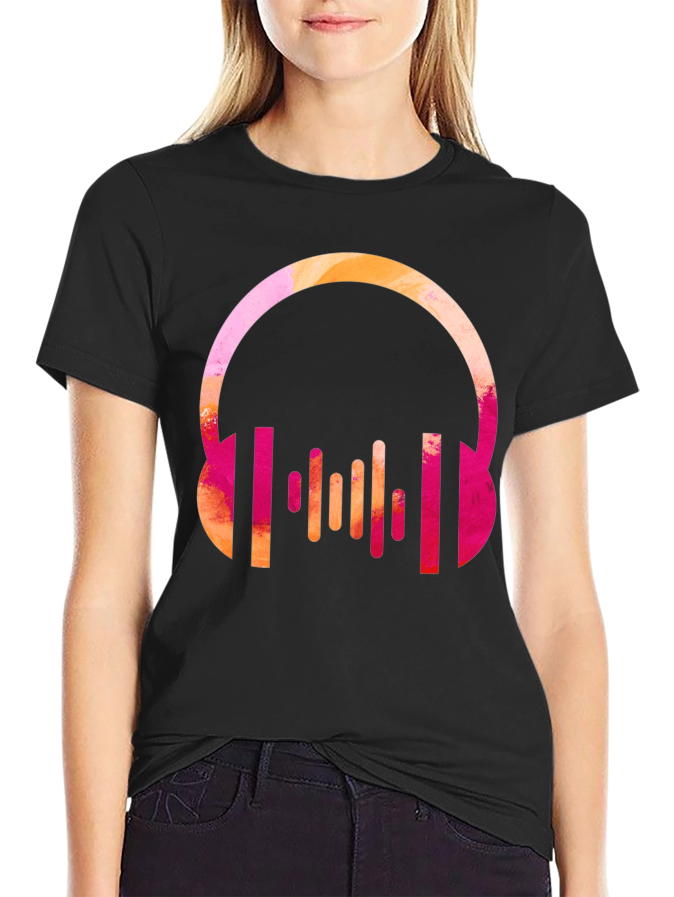 Headphones Music Lover Graphic Tee