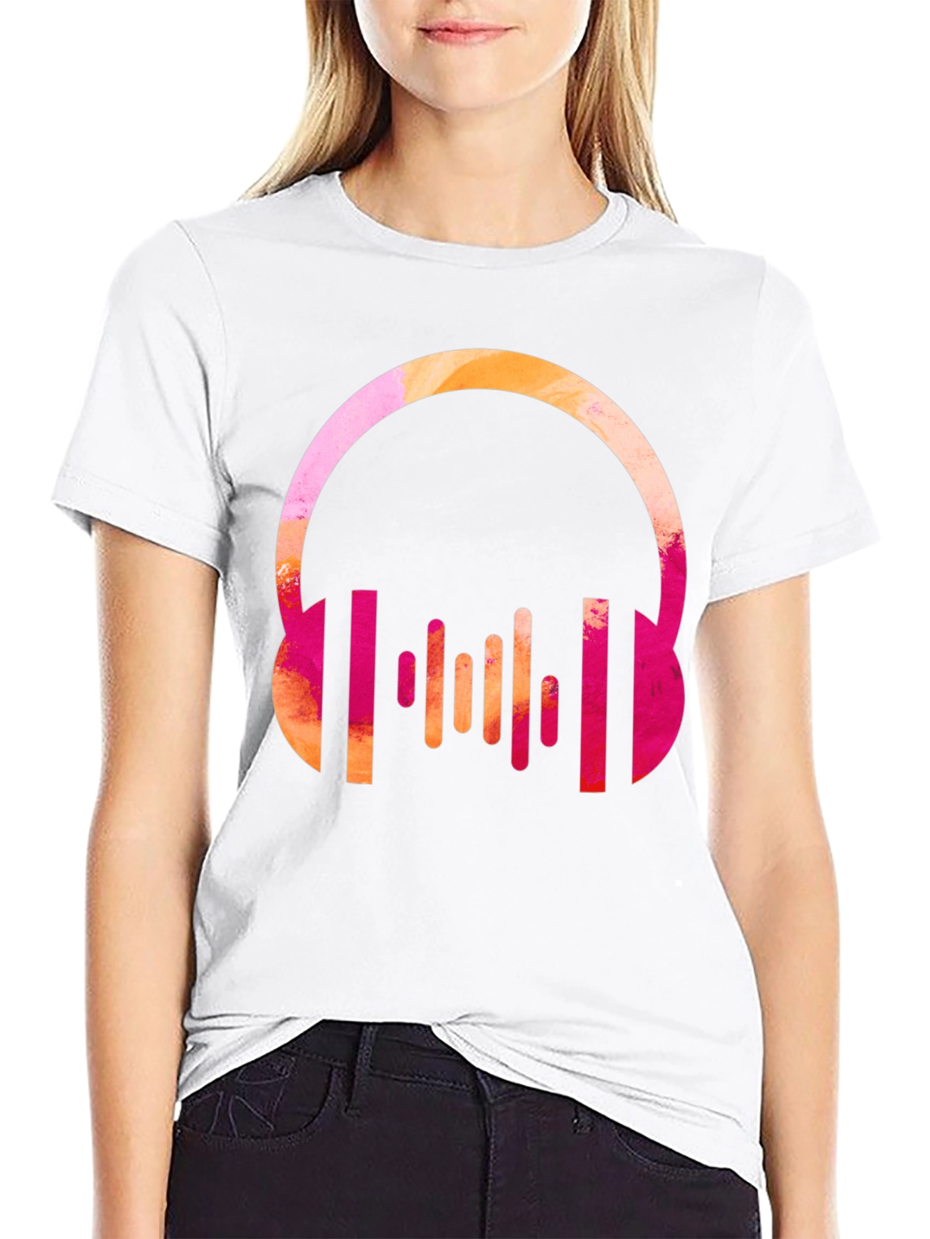 Headphones Music Lover Graphic Tee